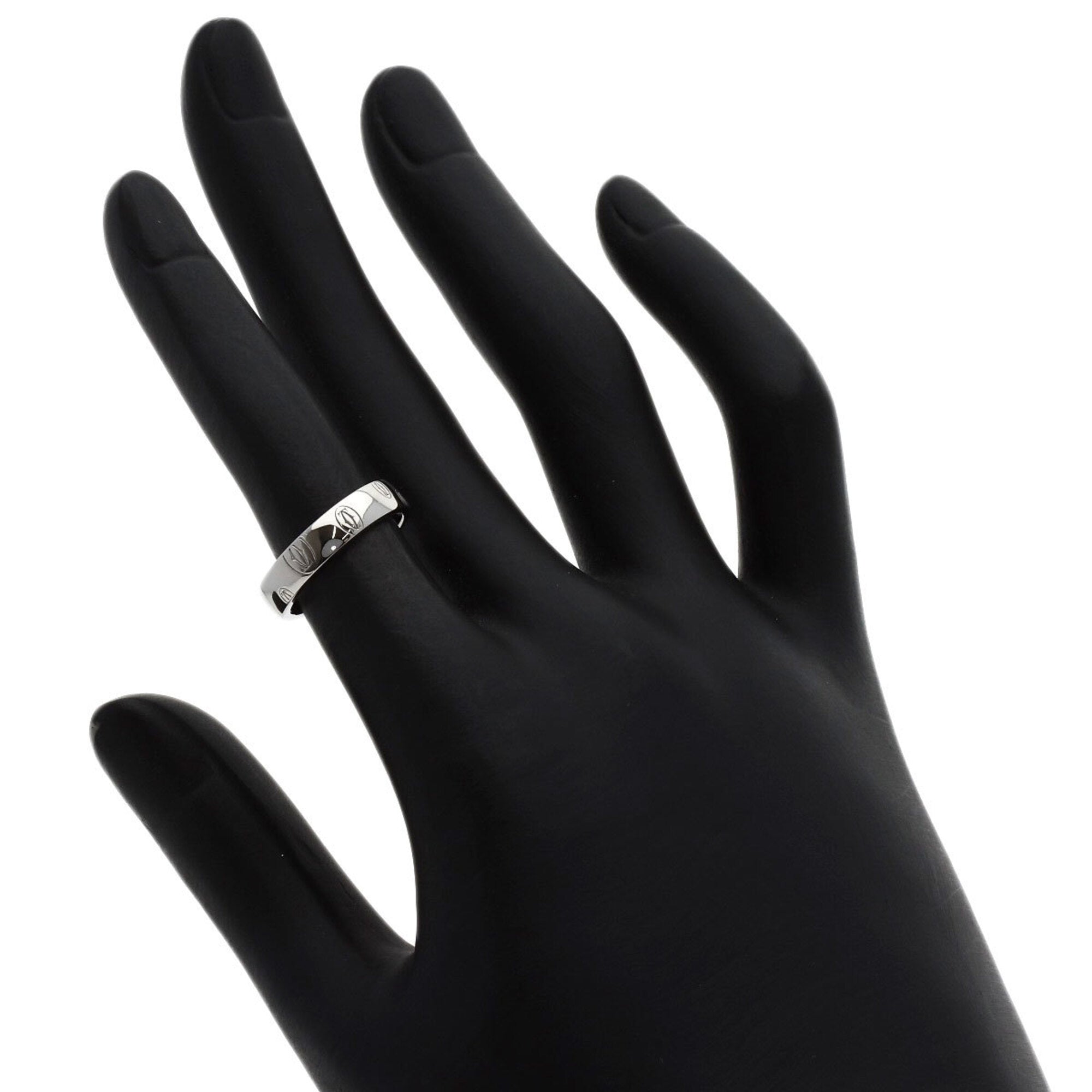 Cartier Happy Birthday Platinum 950 Band Ring (Pre-Owned)