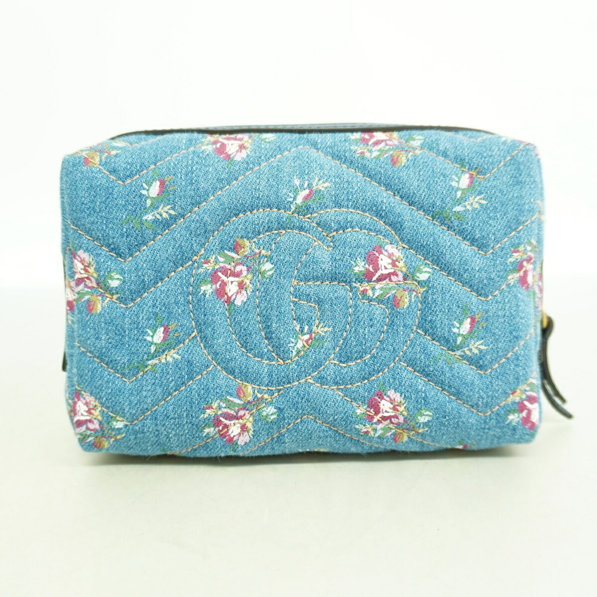 Gucci Navy Denim Pouch (Pre-Owned)
