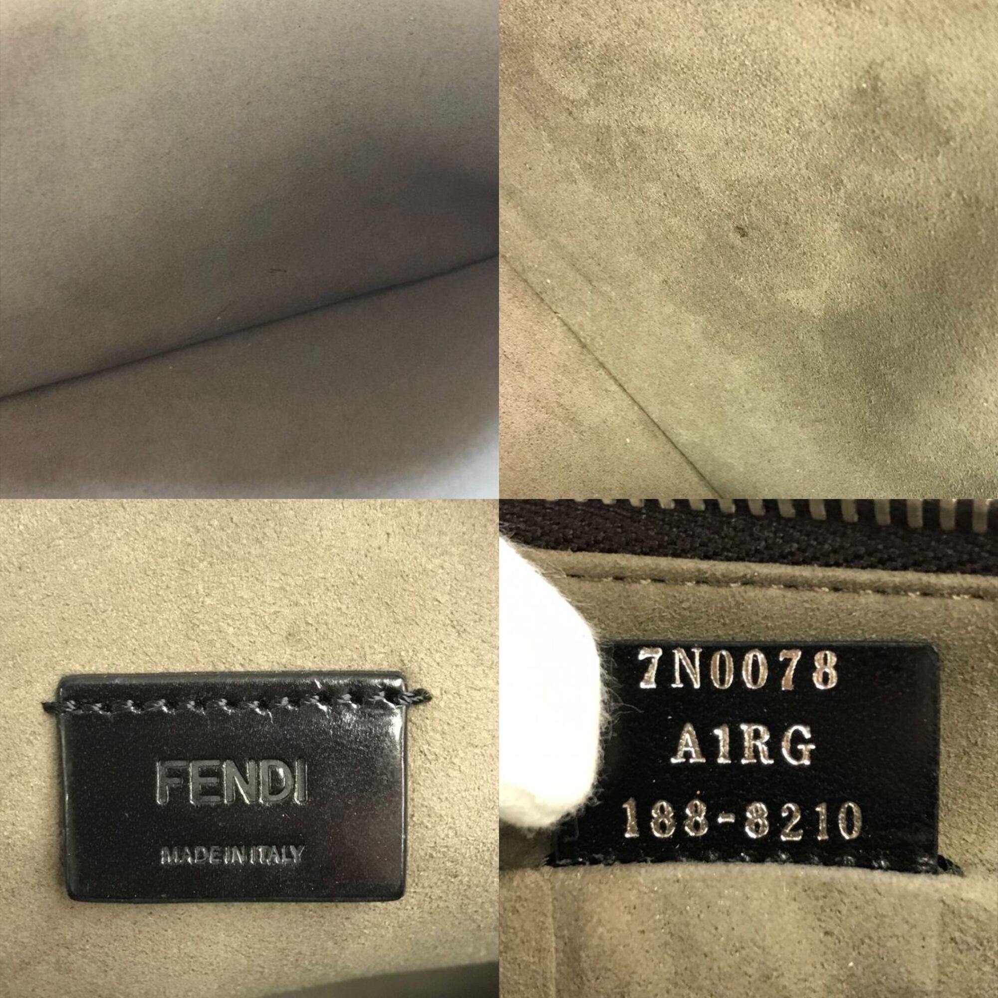 Fendi Black Leather Clutch Bag (Pre-Owned)