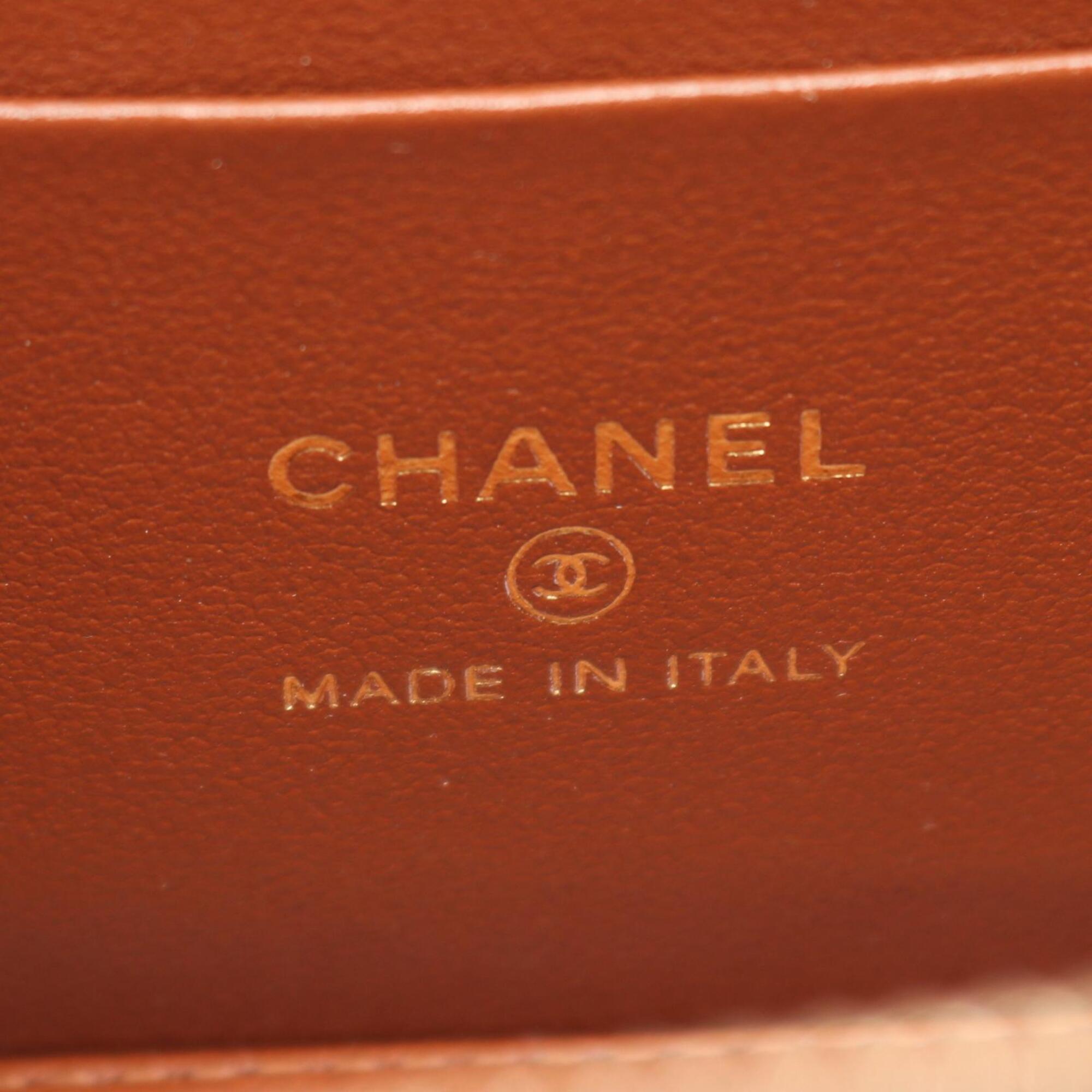 Chanel Matelasse Brown Grained Calfskin Handbag Shoulder Bag (Pre-Owned)