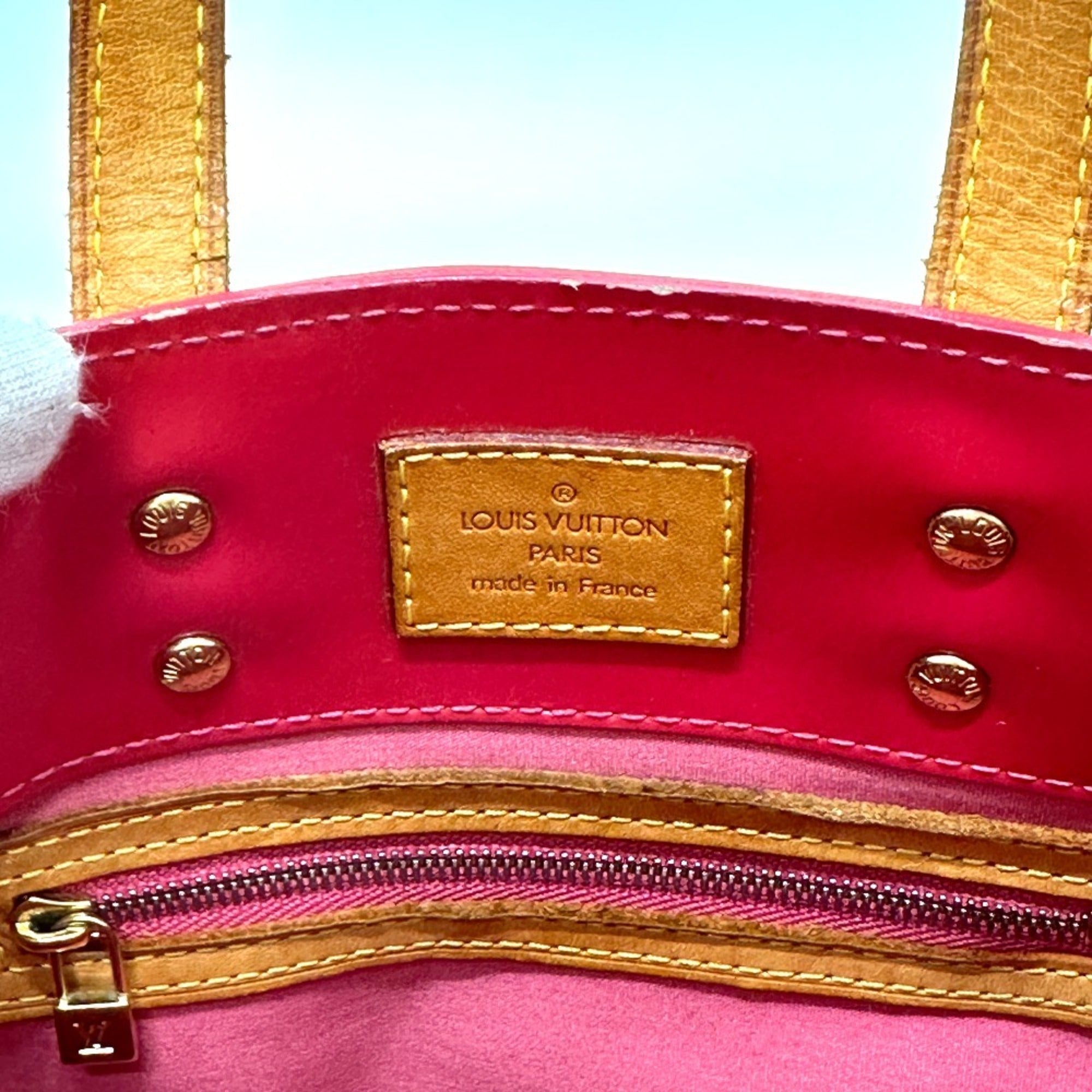 Louis Vuitton Framboise Galle Pink Monogram Vernis Handbag (Pre-Owned)