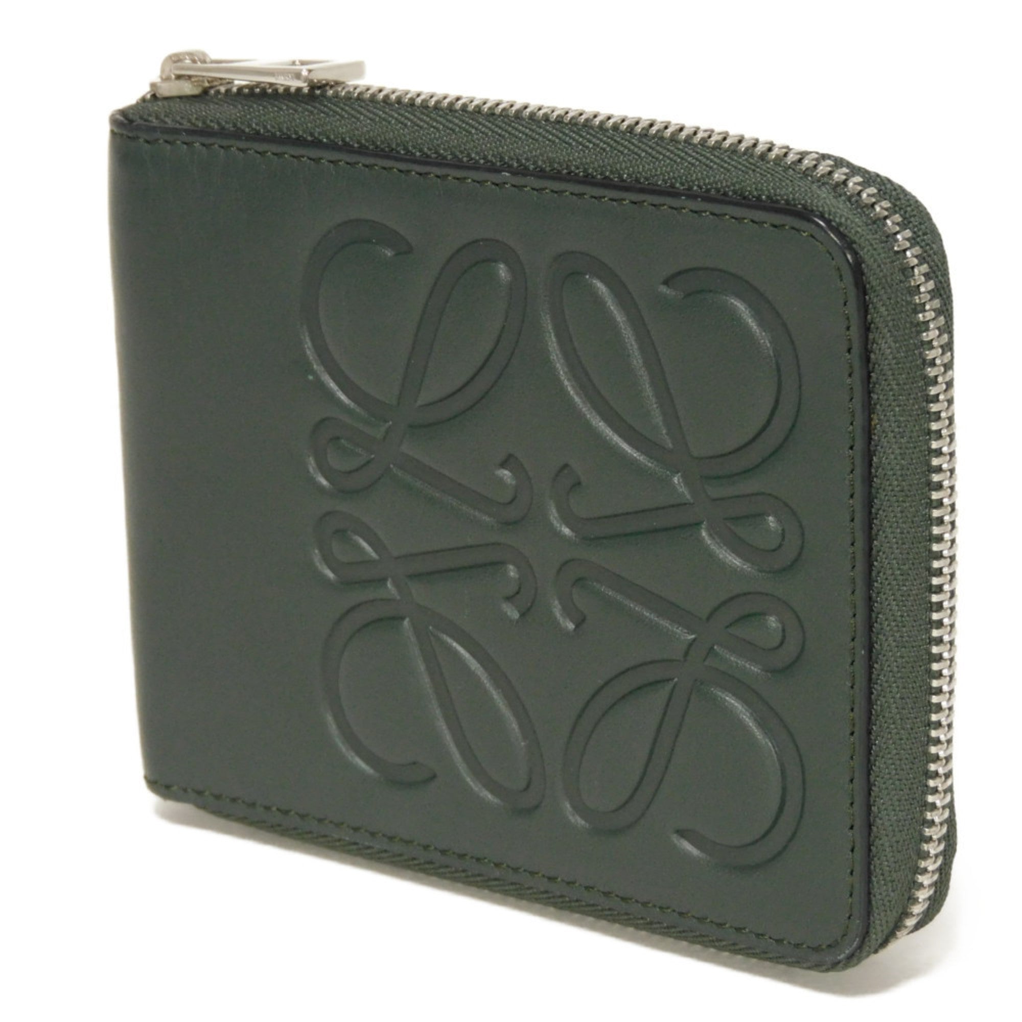 Loewe Green Leather Wallet (Bi-Fold) (Pre-Owned)