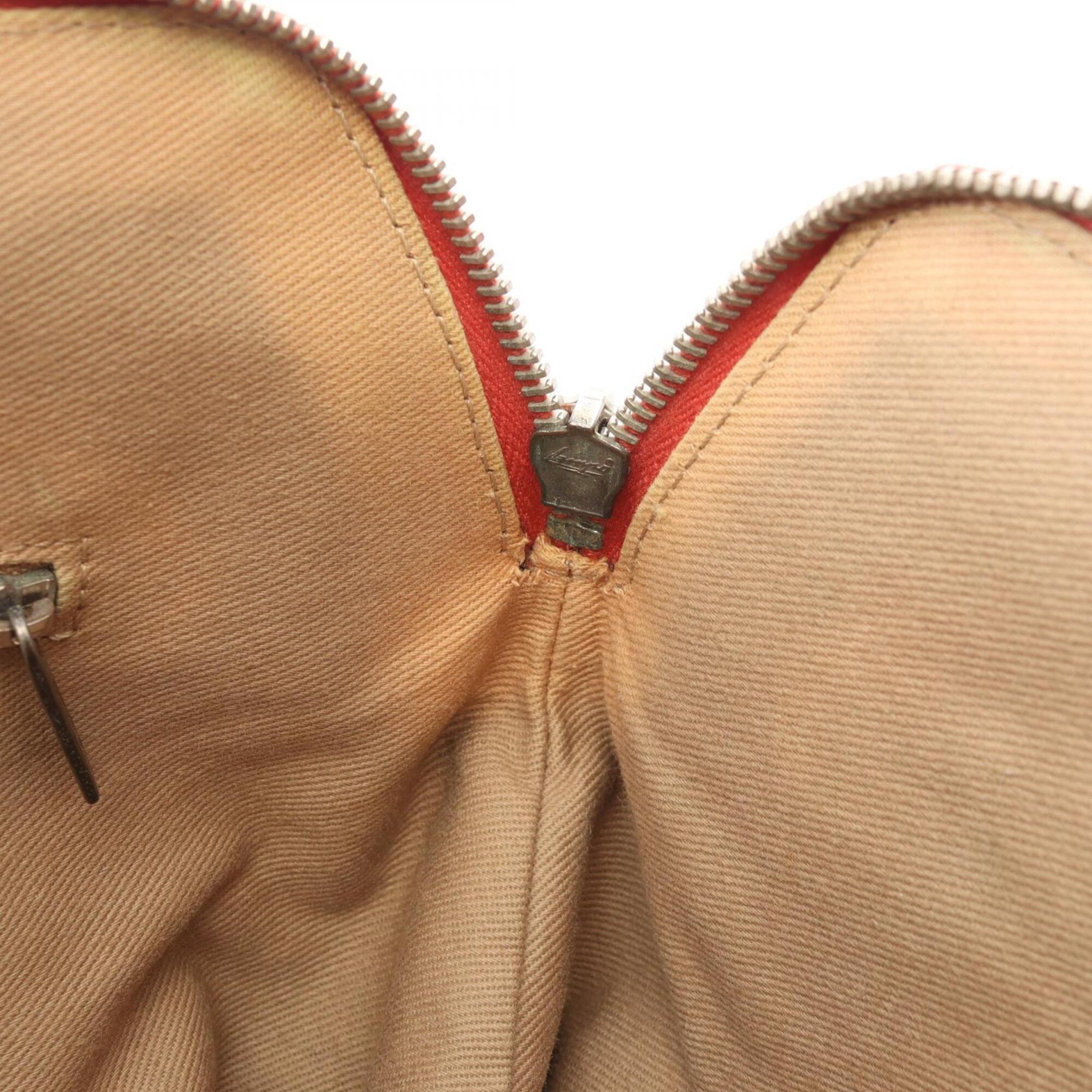 Chanel Red Color Grained Calfskin Handbag Tote Bag (Pre-Owned)