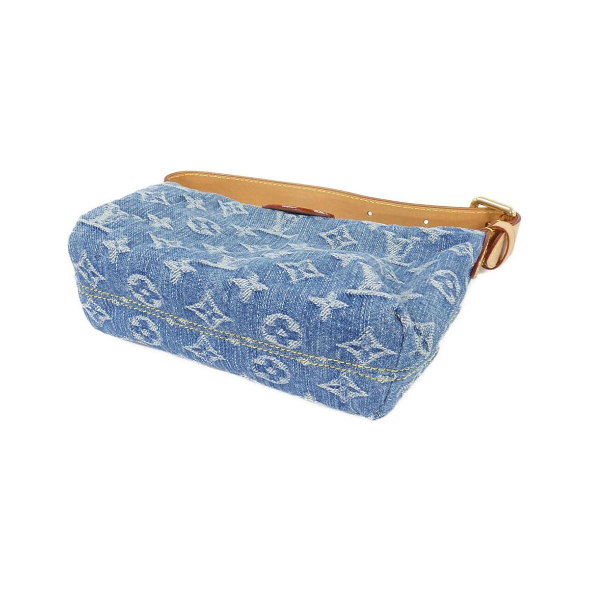 Louis Vuitton Blue Monogram Denim Pochette Shoulder Bag (Pre-Owned)