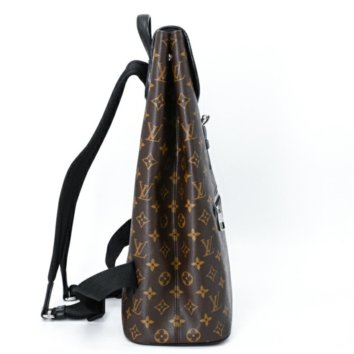 Louis Vuitton Black Brown Monogram Monogram Leather Backpack (Pre-Owned)