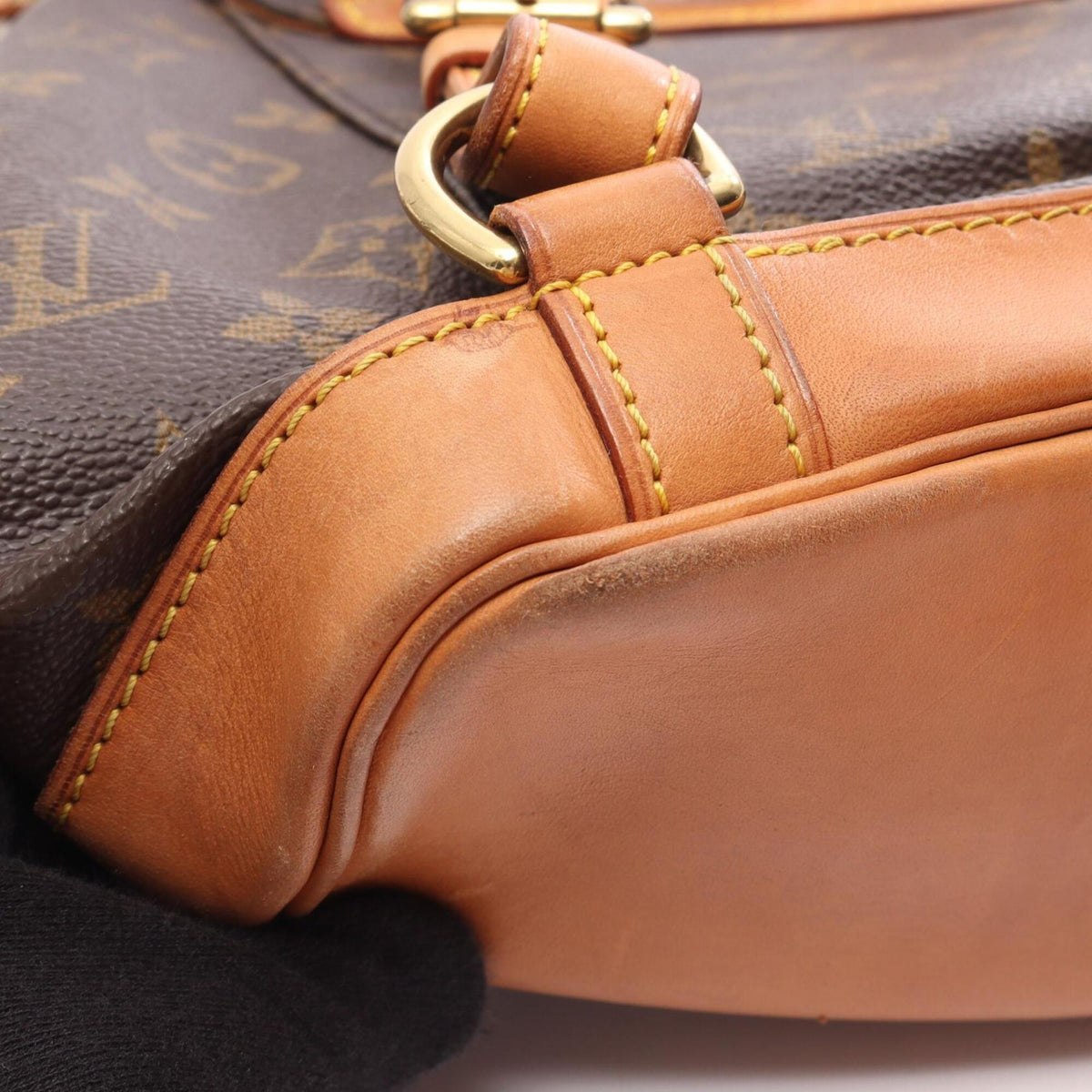 Louis Vuitton Brown Monogram Coated Canvas Backpack Handbag (Pre-Owned)