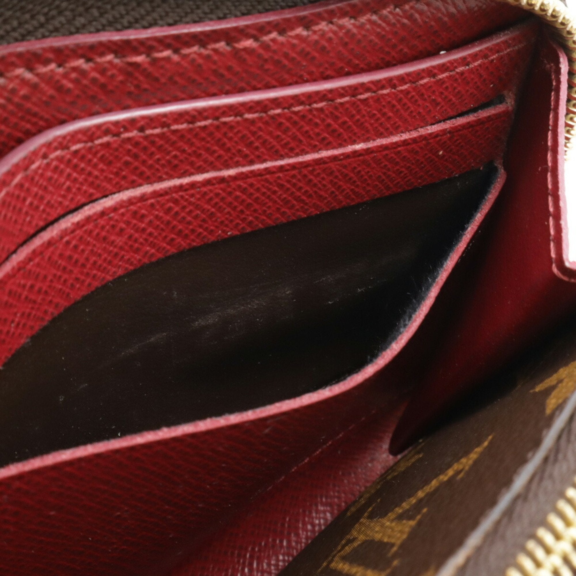 Louis Vuitton Brown Fuchsia Monogram Monogram Wallet (Bi-Fold) (Pre-Owned)