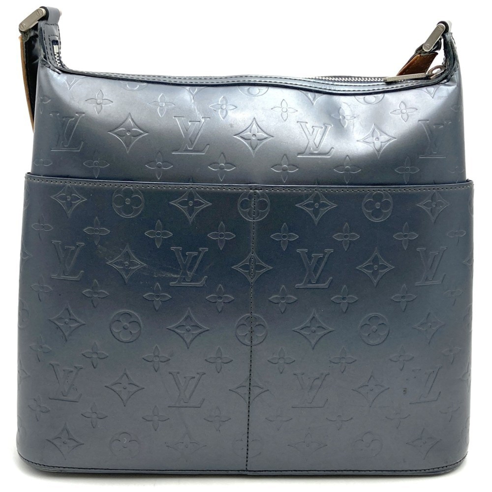 Louis Vuitton Gray Monogram Mat Shoulder Bag (Pre-Owned)