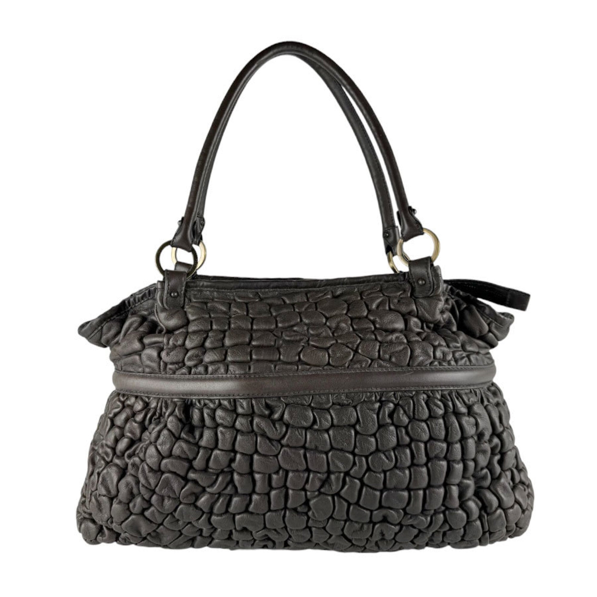 Fendi Brown Leather Shoulder Bag (Pre-Owned)