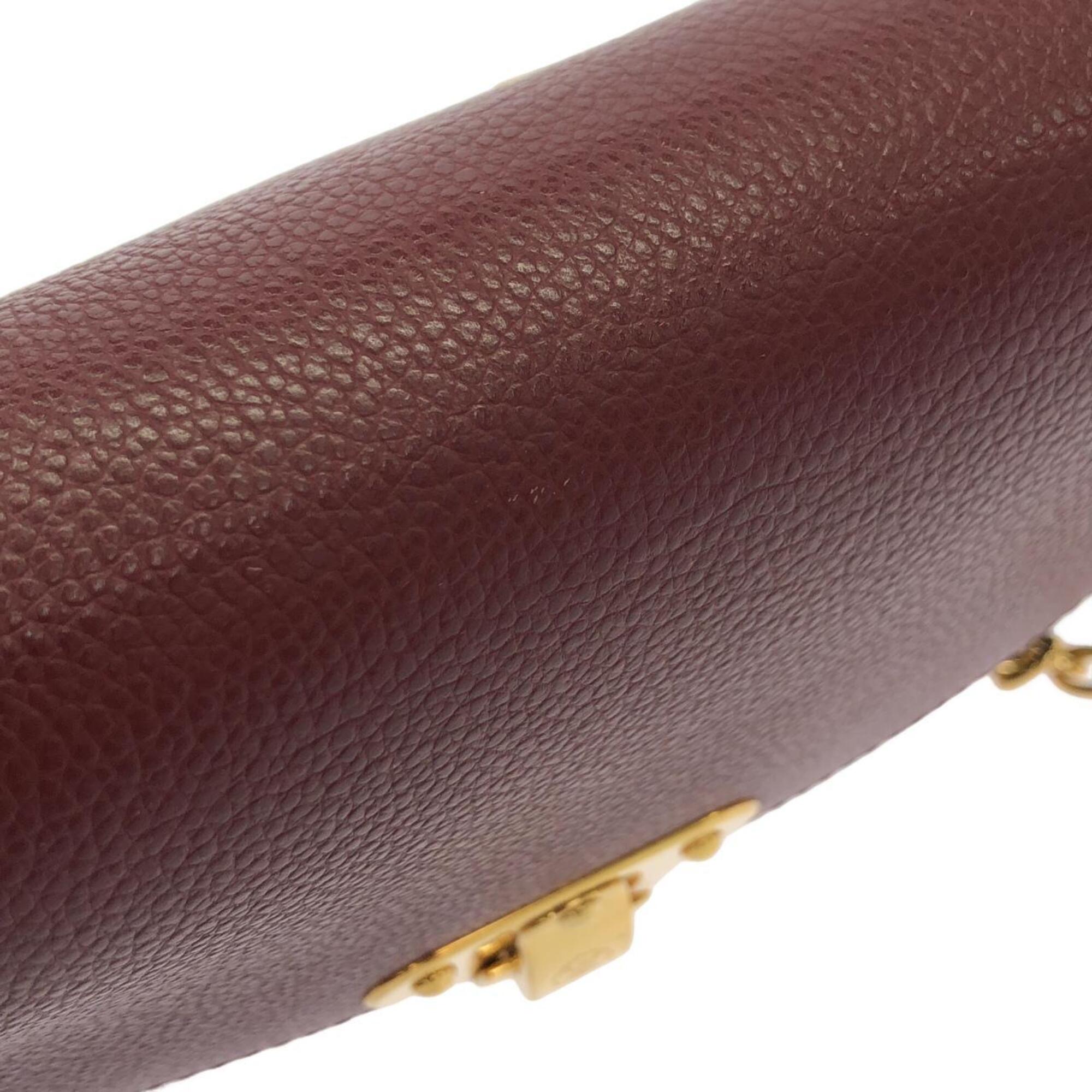 Louis Vuitton Bordeaux Marron Coated Canvas Leather Shoulder Bag (Pre-Owned)