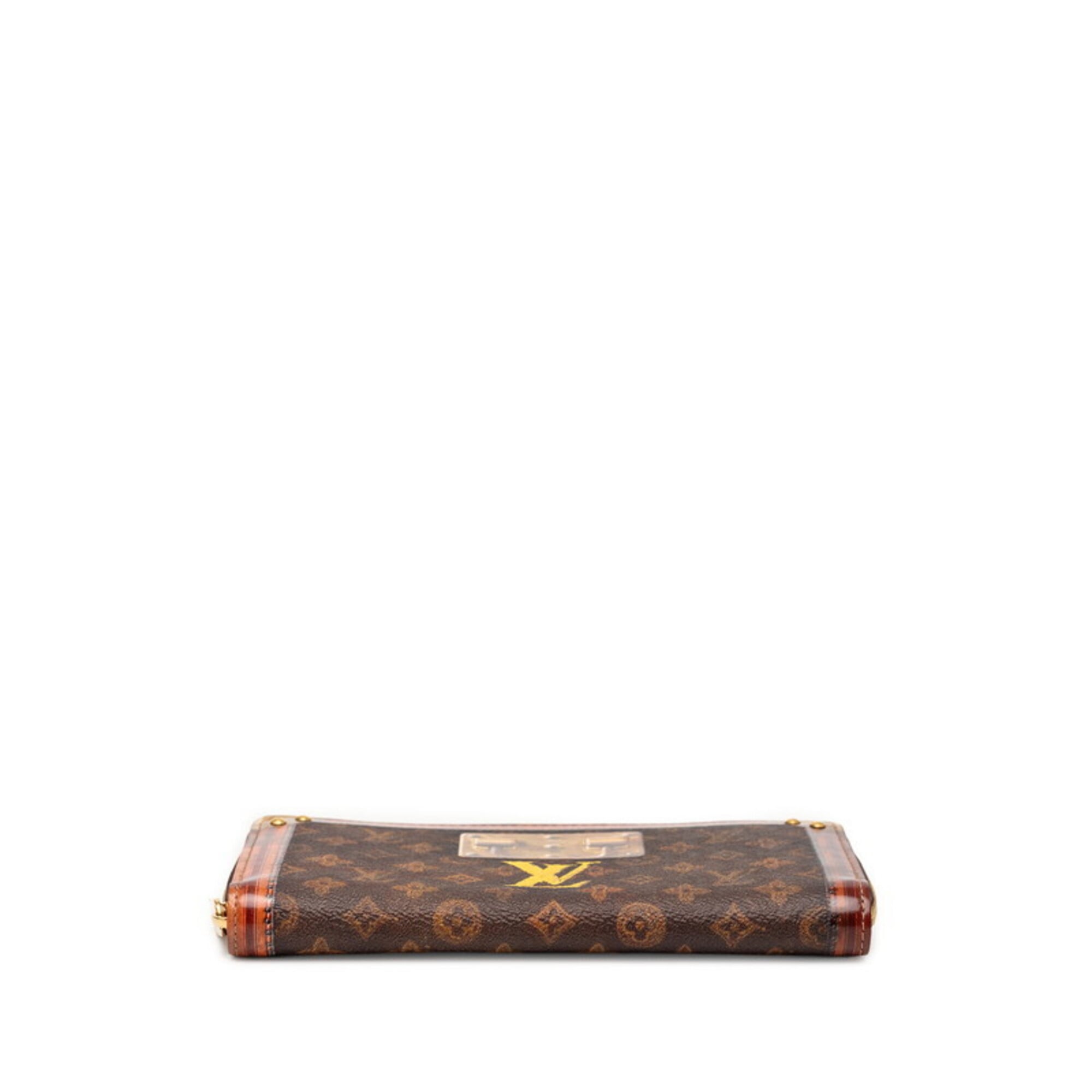 Louis Vuitton Monogram Brown Pvc Leather Long Wallet (Bi-Fold) (Pre-Owned)