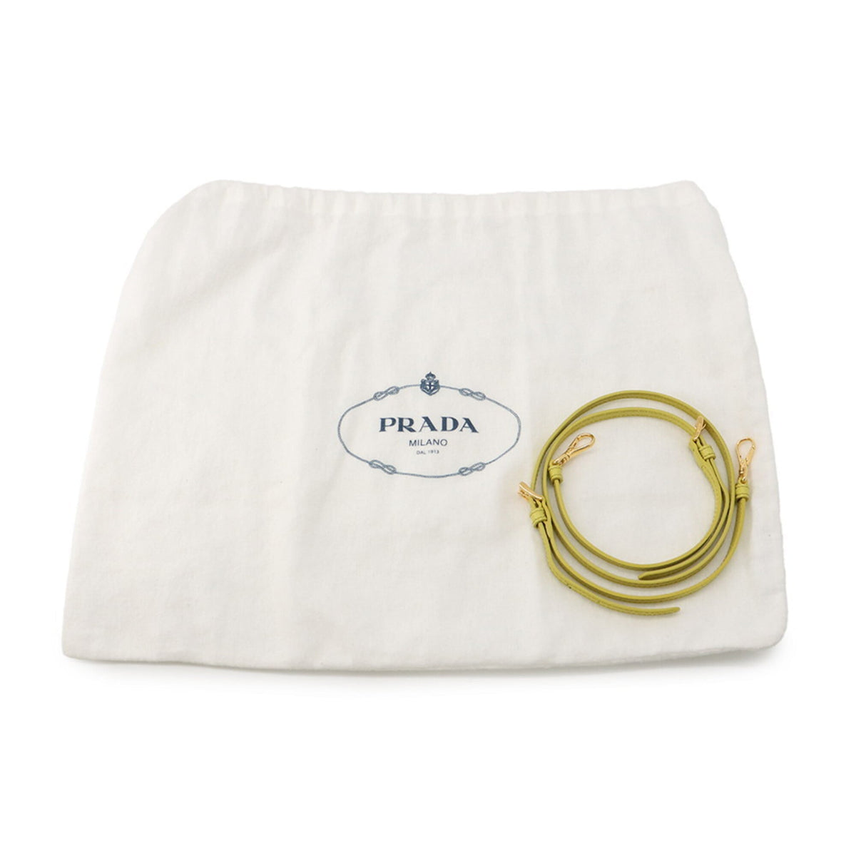 Prada Yellow Nylon Handbag (Pre-Owned)