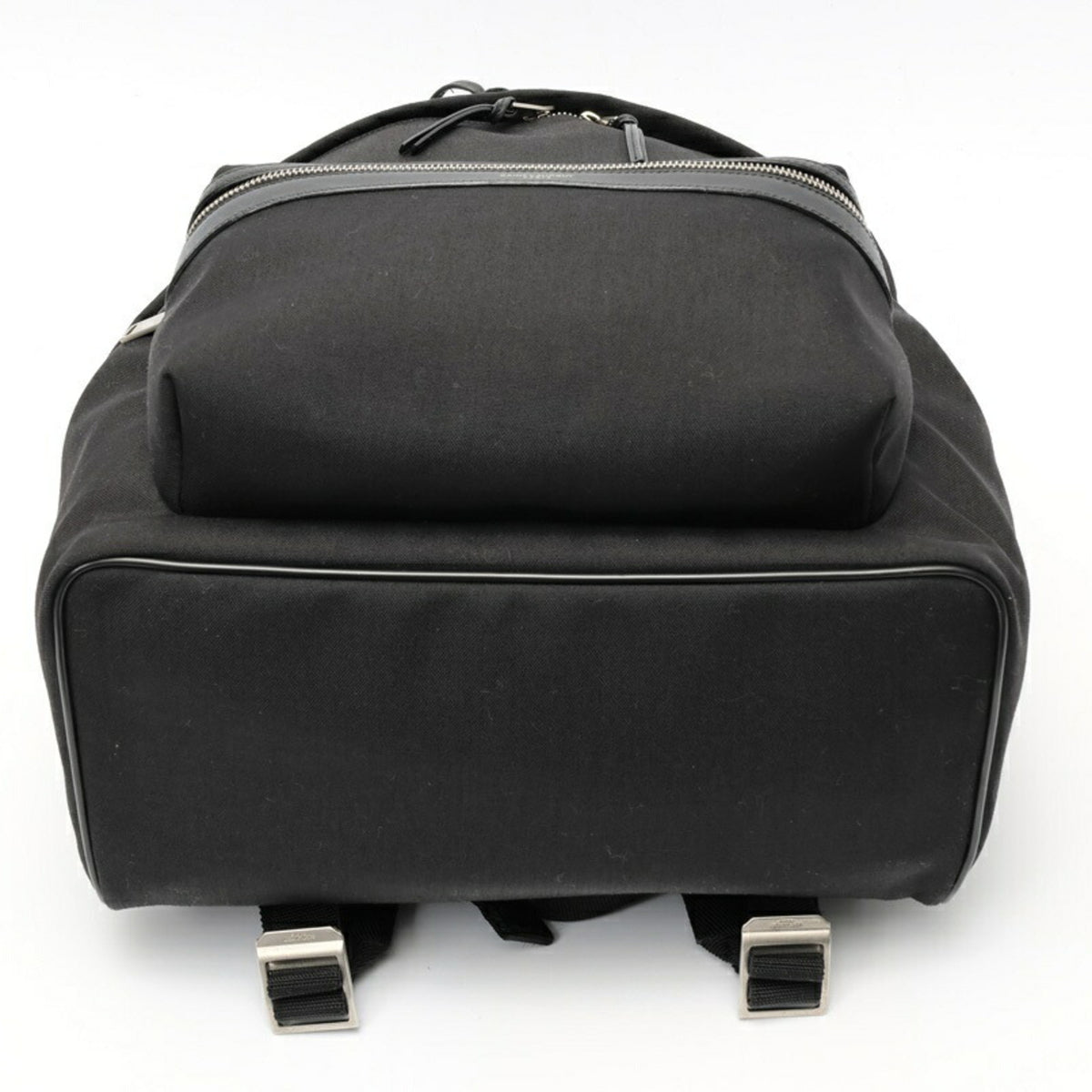 Saint Laurent Black Nylon Leather Backpack (Pre-Owned)