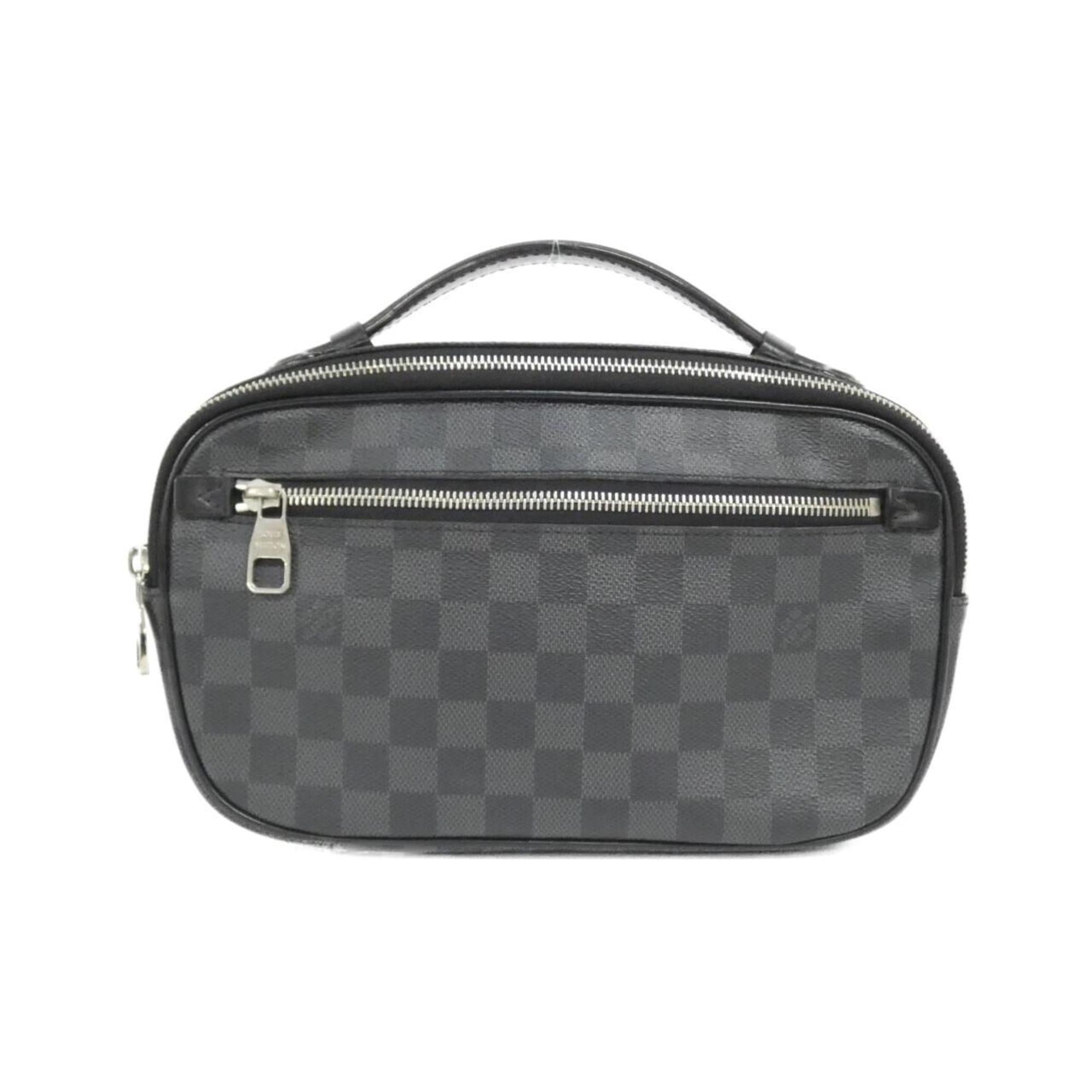 Louis Vuitton Black Graphite Coated Canvas Shoulder Bag (Pre-Owned)