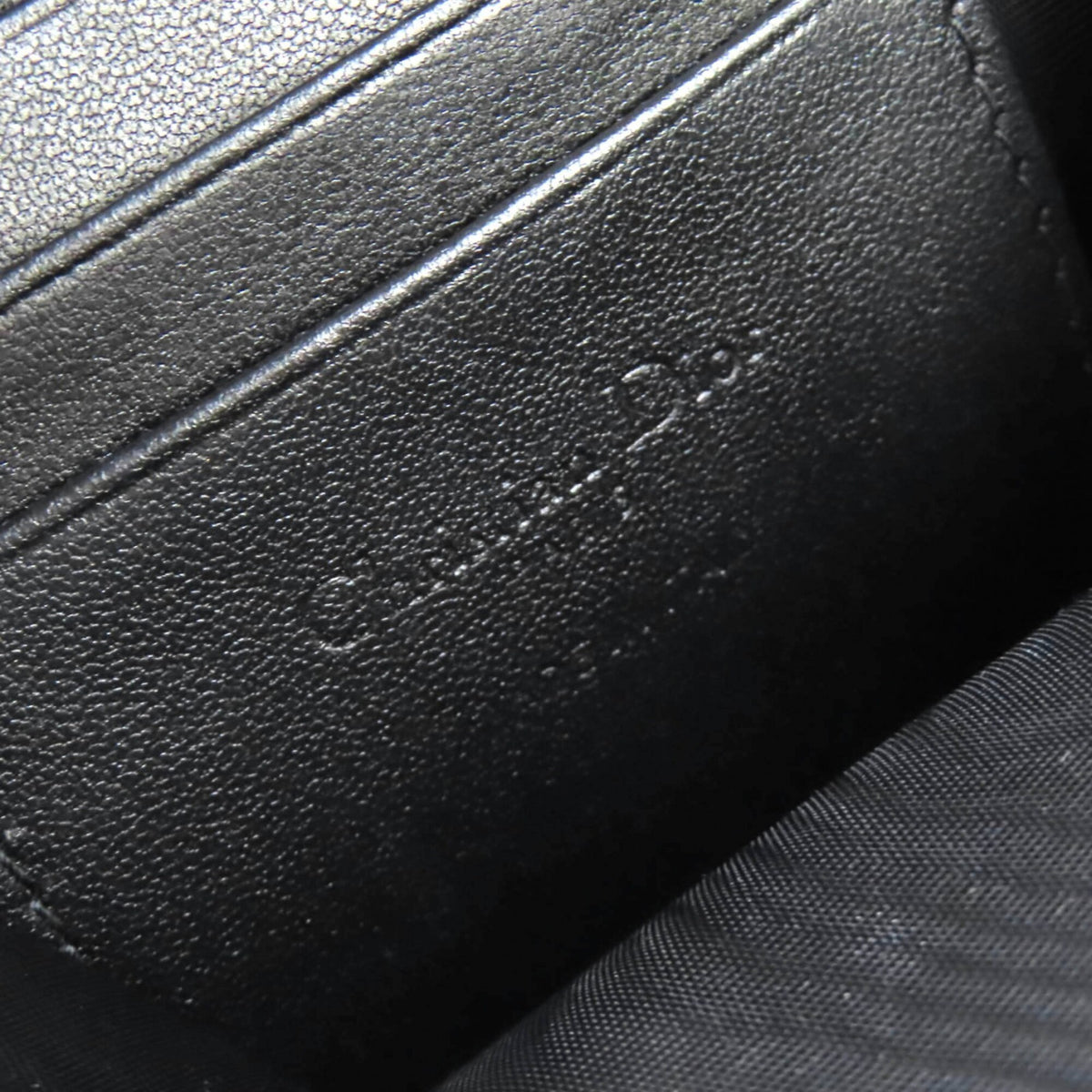 Christian Dior Black Leather Pouch (Pre-Owned)
