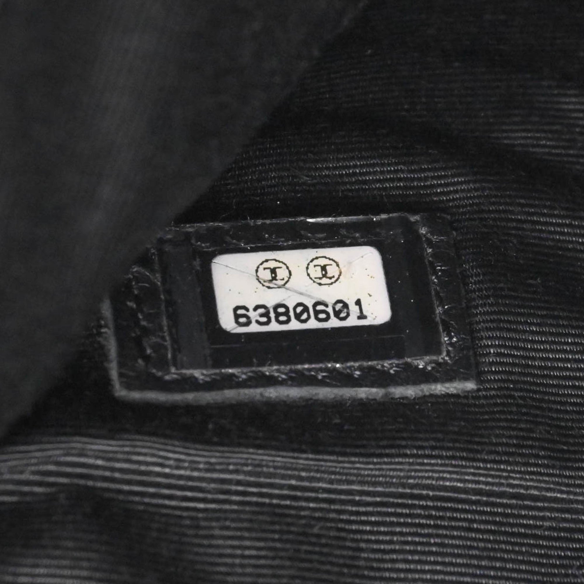 Chanel Black Grained Calfskin Handbag Tote Bag (Pre-Owned)
