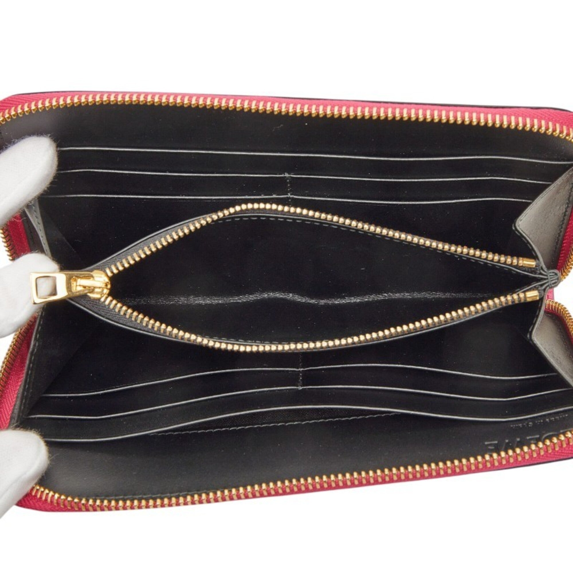Loewe Pink Leather Long Wallet (Bi-Fold) (Pre-Owned)