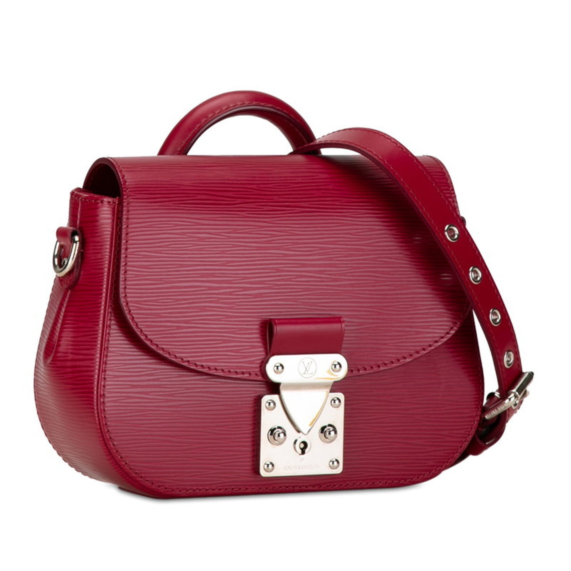 Louis Vuitton Fuchsia Purple Leather Handbag Shoulder Bag (Pre-Owned)