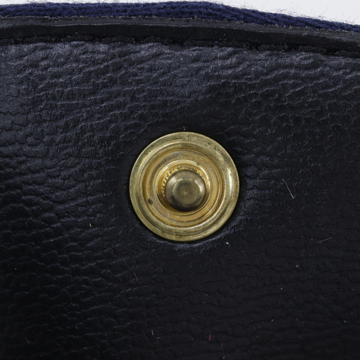 Chanel Navy Cotton Pouch (Pre-Owned)