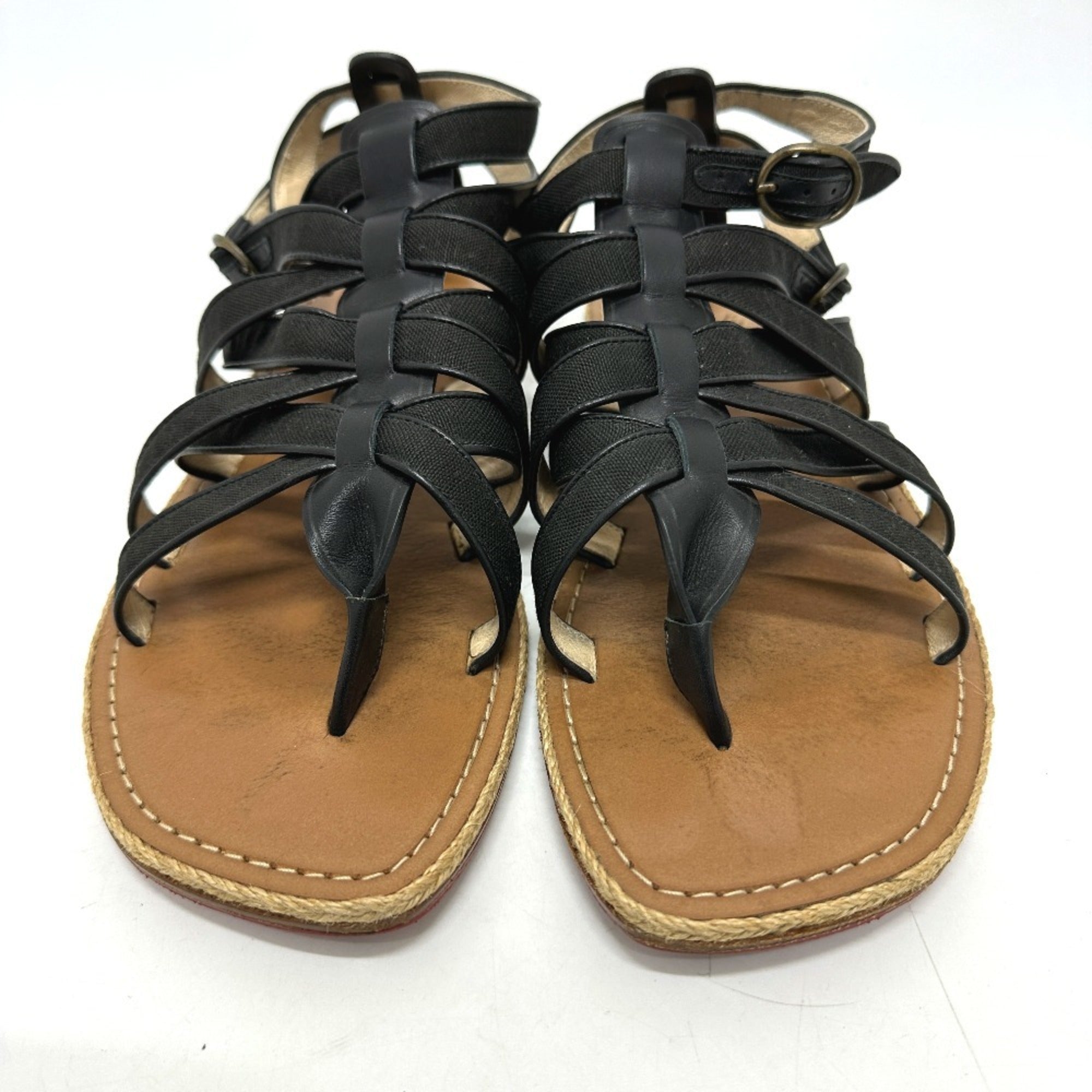 Christian Louboutin Black Brown Sandals (Pre-Owned)