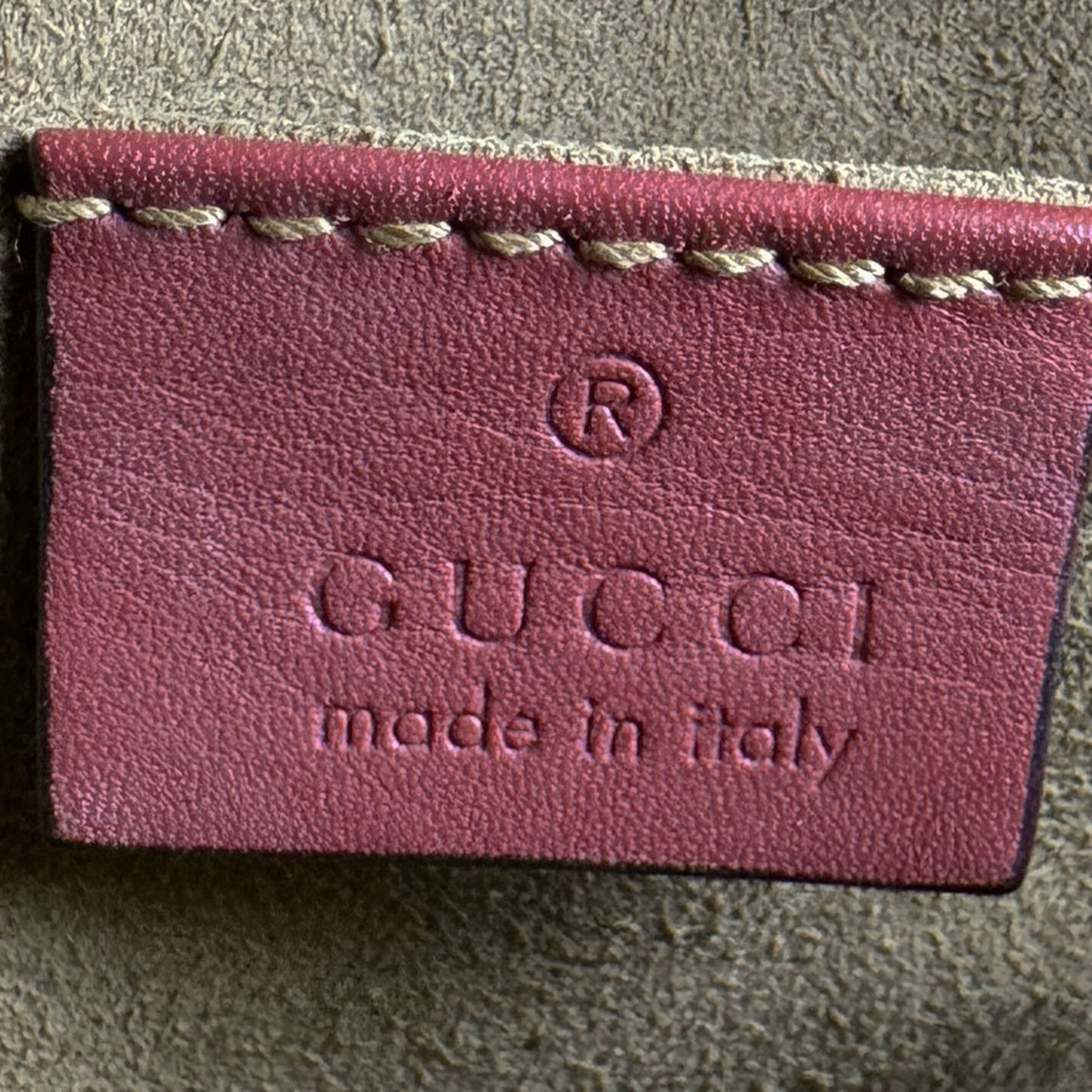 Gucci Brown Pink Gg Supreme Shoulder Bag (Pre-Owned)