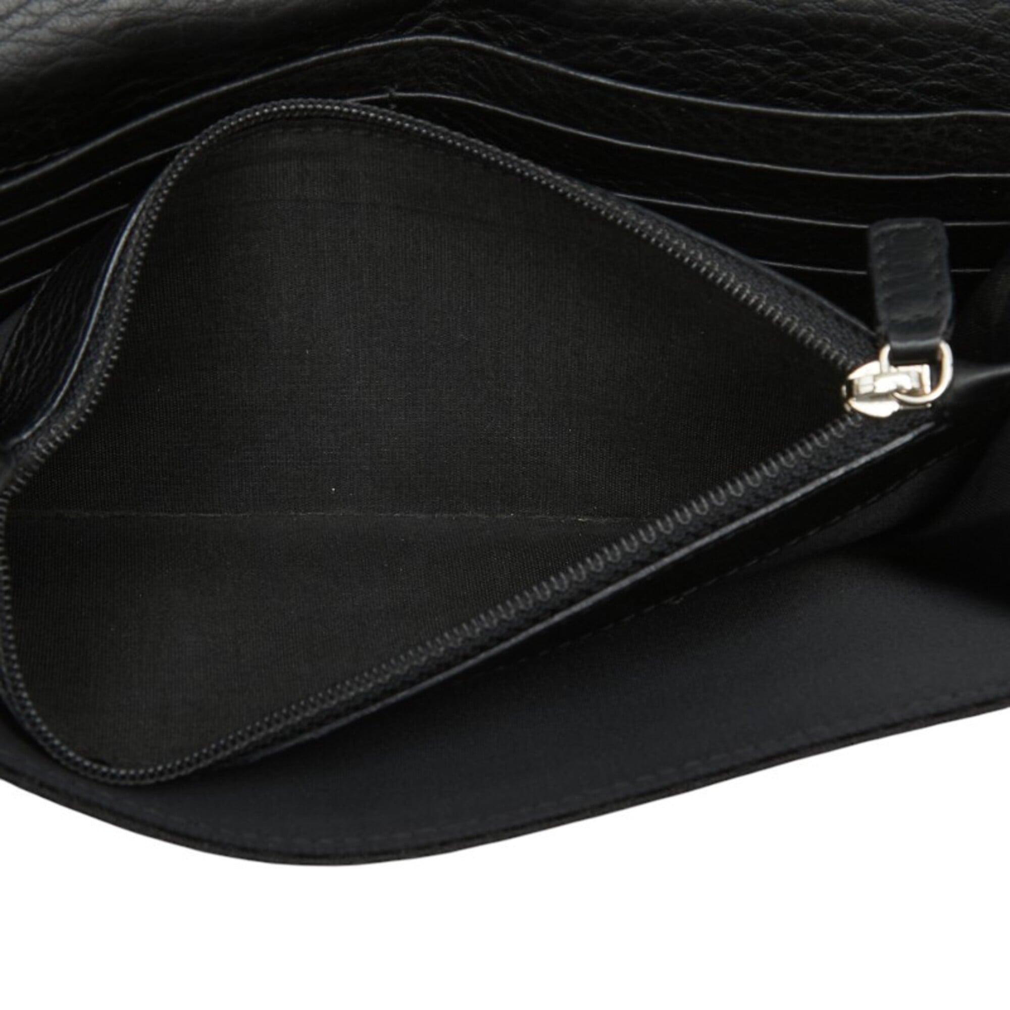 Christian Dior Black Canvas Leather Long Wallet (Bi-Fold) (Pre-Owned)