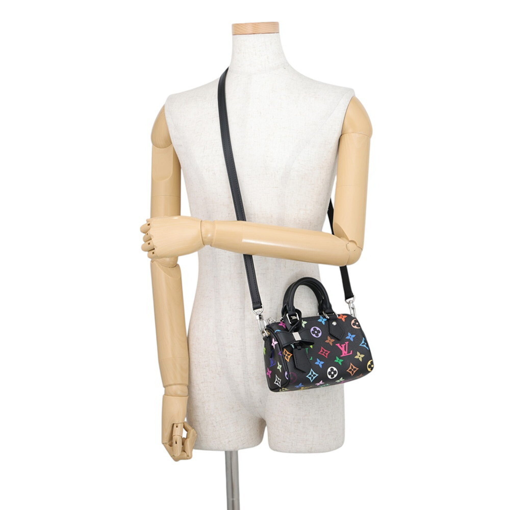 Louis Vuitton Multi-Color Noir Monogram Multicolore Handbag (Pre-Owned)