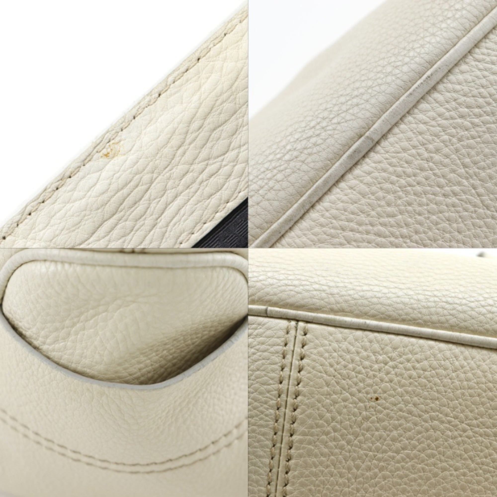 Celine Ivory Leather Handbag (Pre-Owned)
