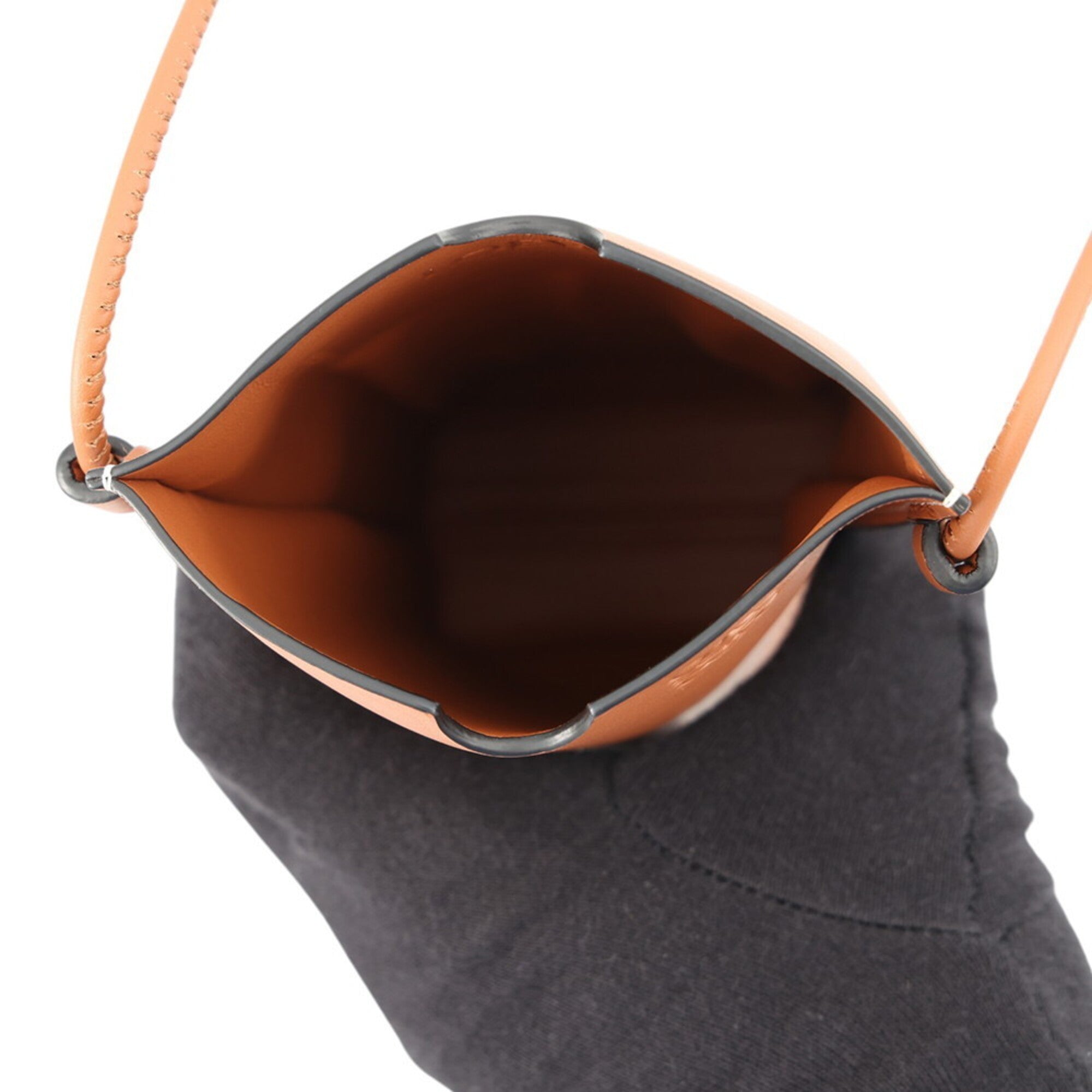 Loewe Brown Leather Handbag Shoulder Bag (Pre-Owned)