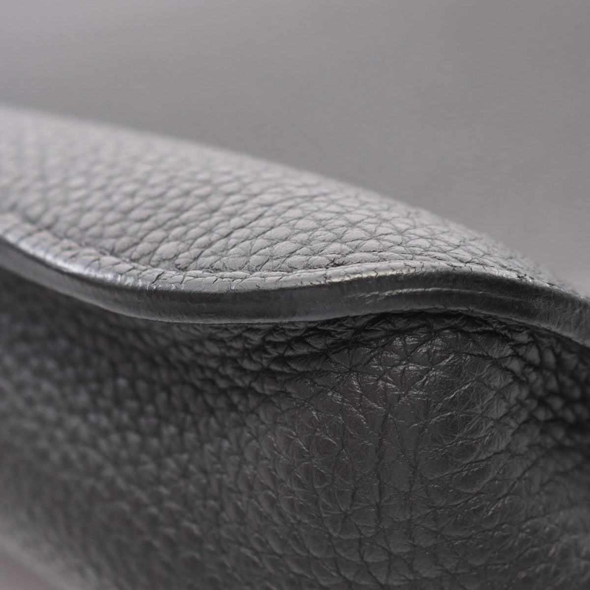 Hermes Black Togo Leather Handbag Shoulder Bag (Pre-Owned)