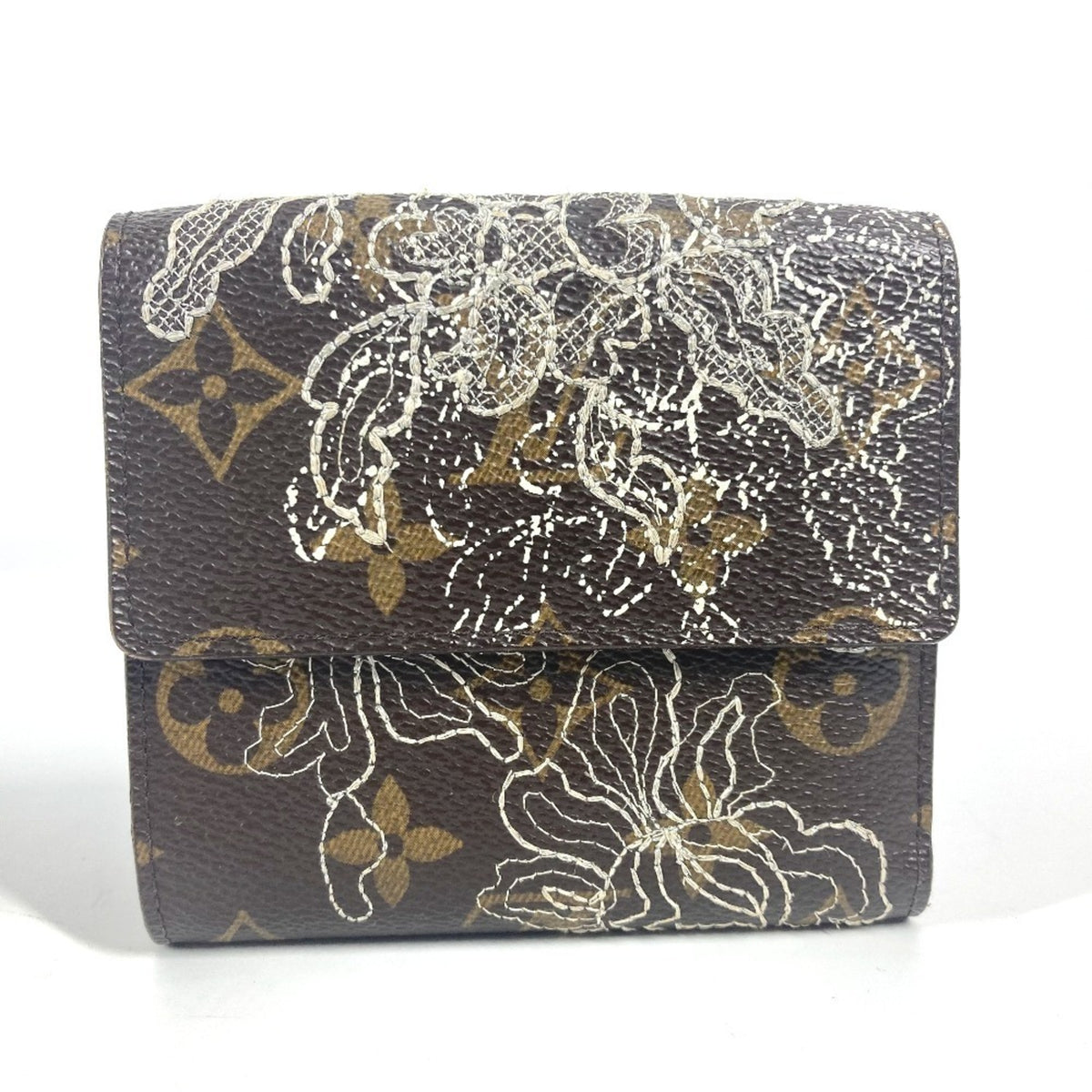 Louis Vuitton Brown Monogram Wallet (Tri-Fold) (Pre-Owned)