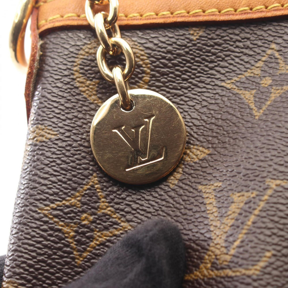 Louis Vuitton Brown Coated Canvas Monogram Leather Handbag (Pre-Owned)