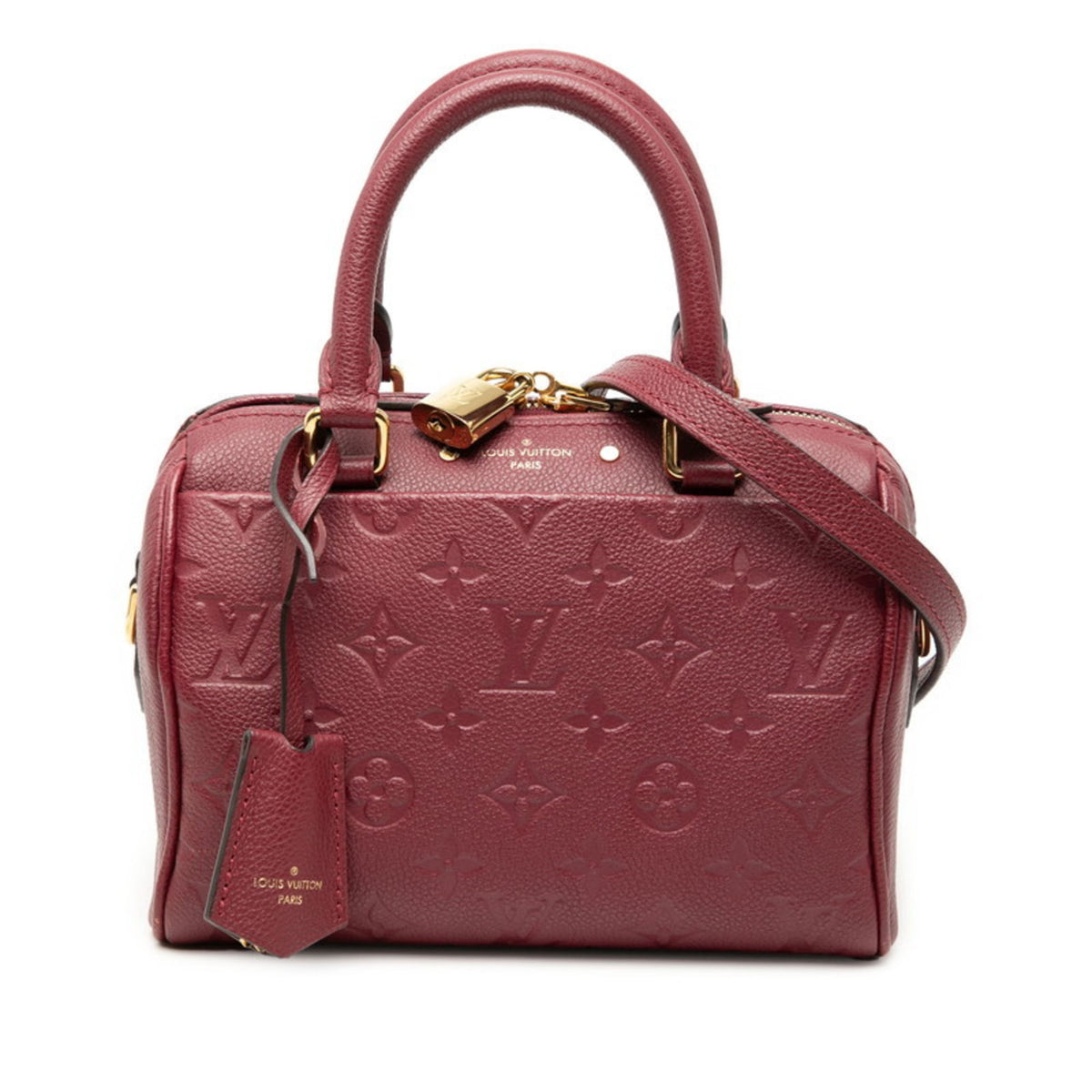 Louis Vuitton Bordeaux Red Color Wine Leather Shoulder Bag (Pre-Owned)