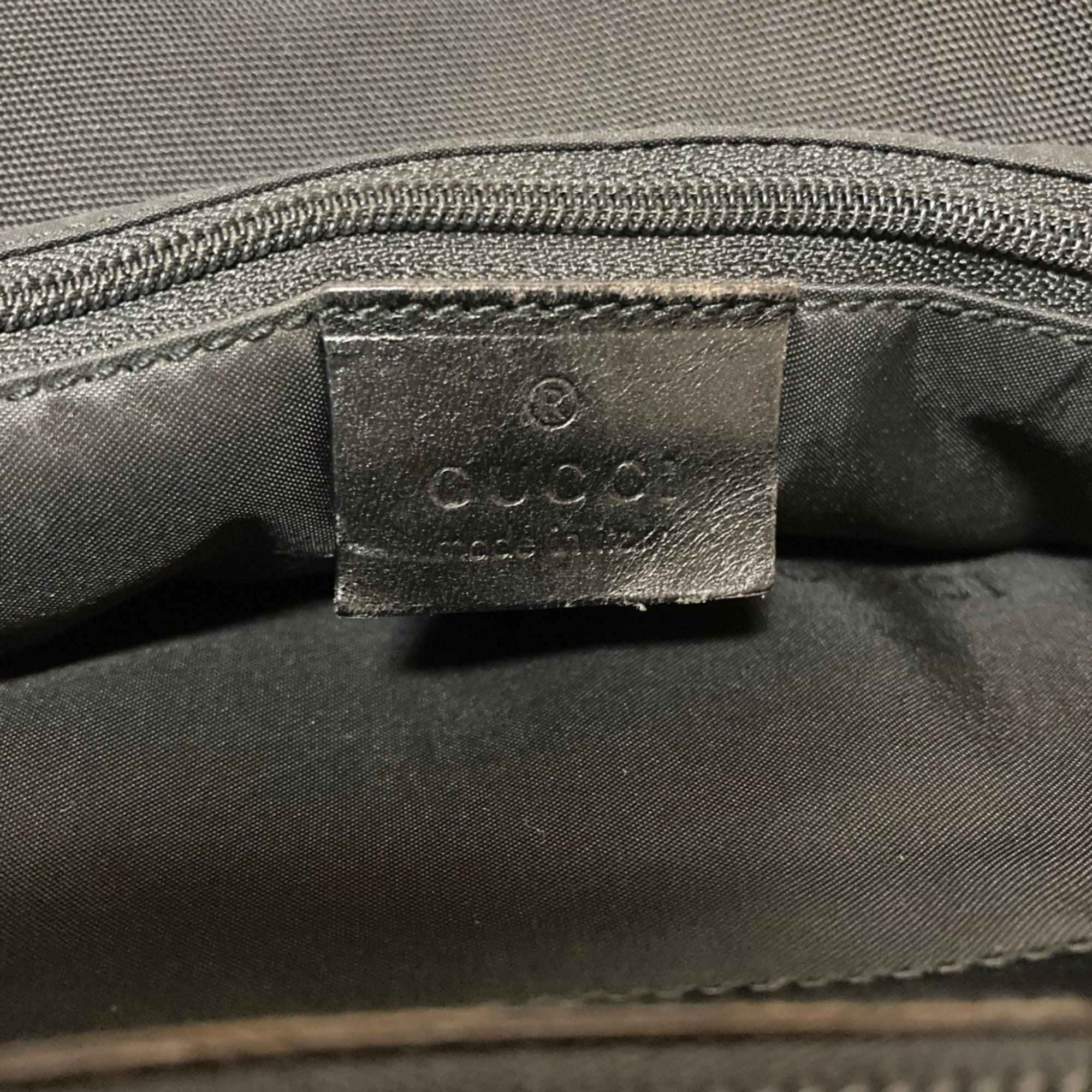 Gucci Bamboo Black Fabric Handbag (Pre-Owned)