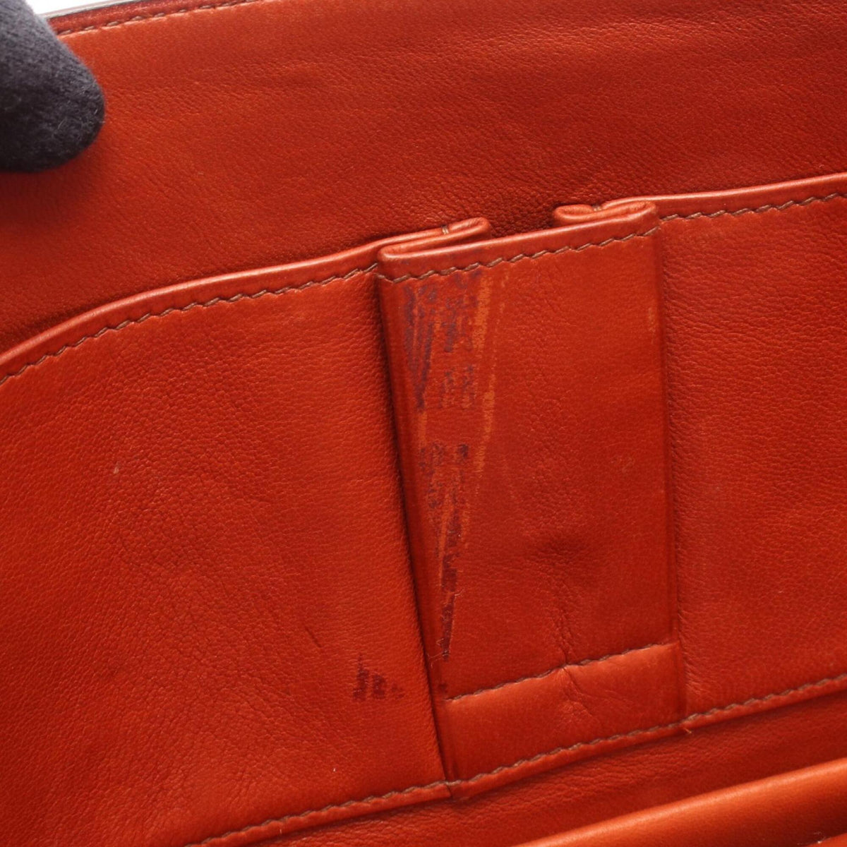 Hermes Brown Box Calf Leather Leather Handbag (Pre-Owned)