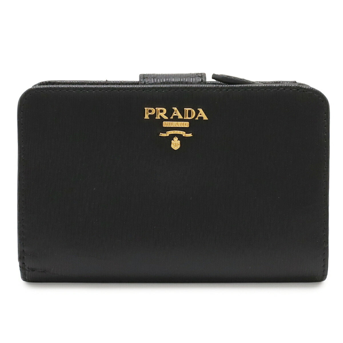 Prada Black Nero Leather Wallet (Bi-Fold) (Pre-Owned)