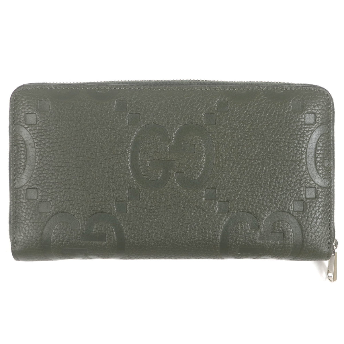 Gucci Khaki Leather Long Wallet (Bi-Fold) (Pre-Owned)