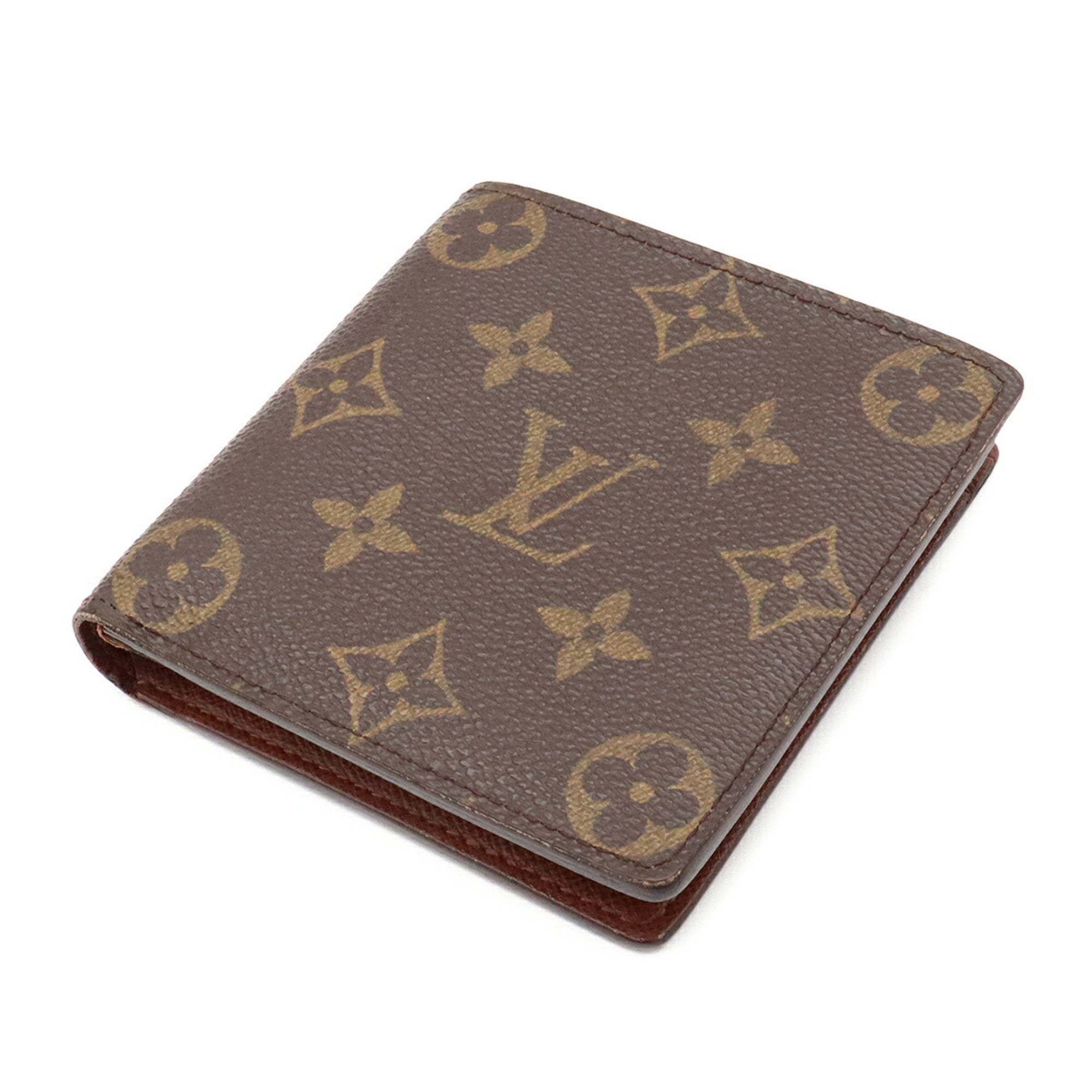 Louis Vuitton Brown Monogram Canvas Wallet (Bi-Fold) (Pre-Owned)