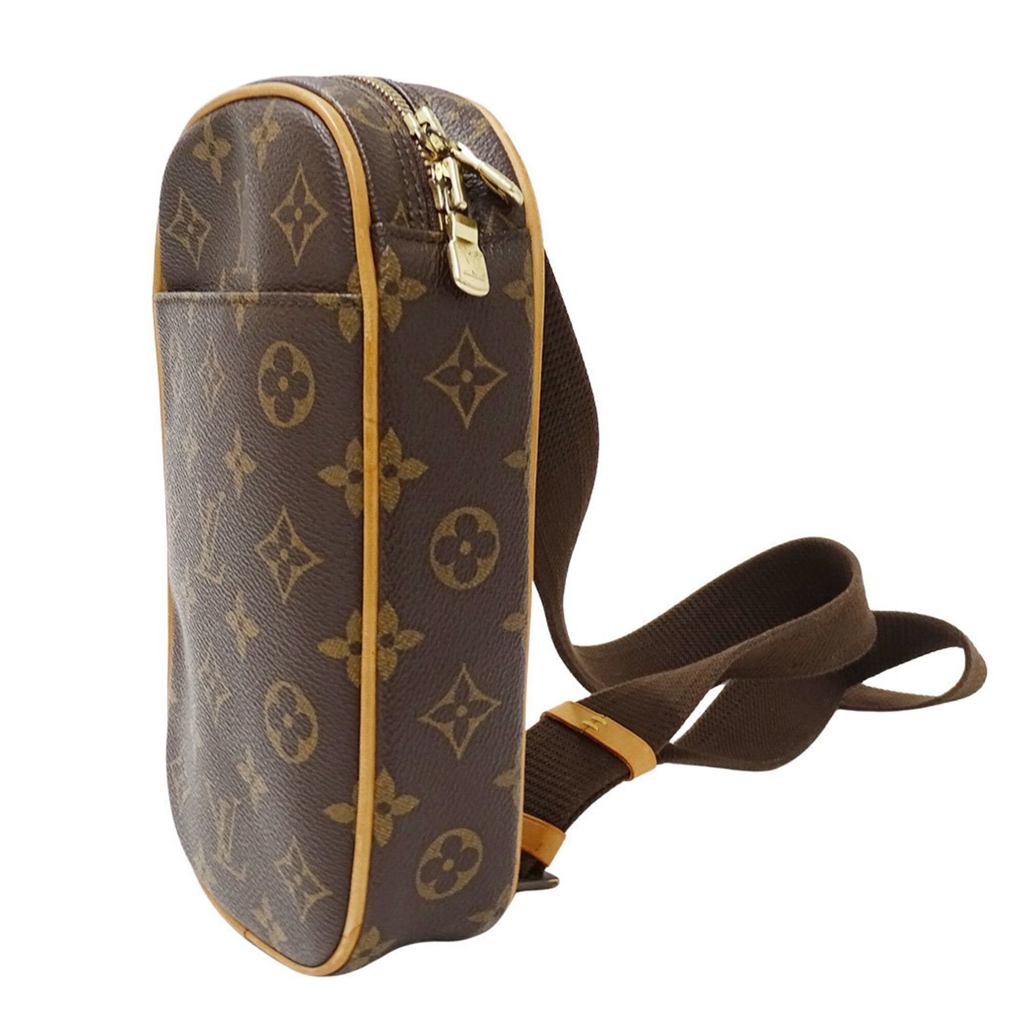 Louis Vuitton Brown Galle Monogram Monogram Handbag Pochette Shoulder Bag (Pre-Owned)