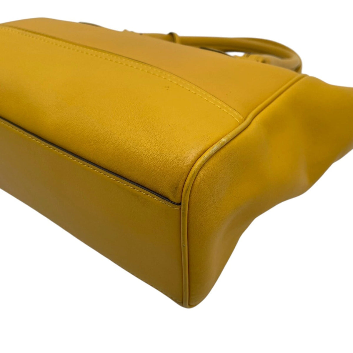 Coach Yellow Leather Handbag (Pre-Owned)