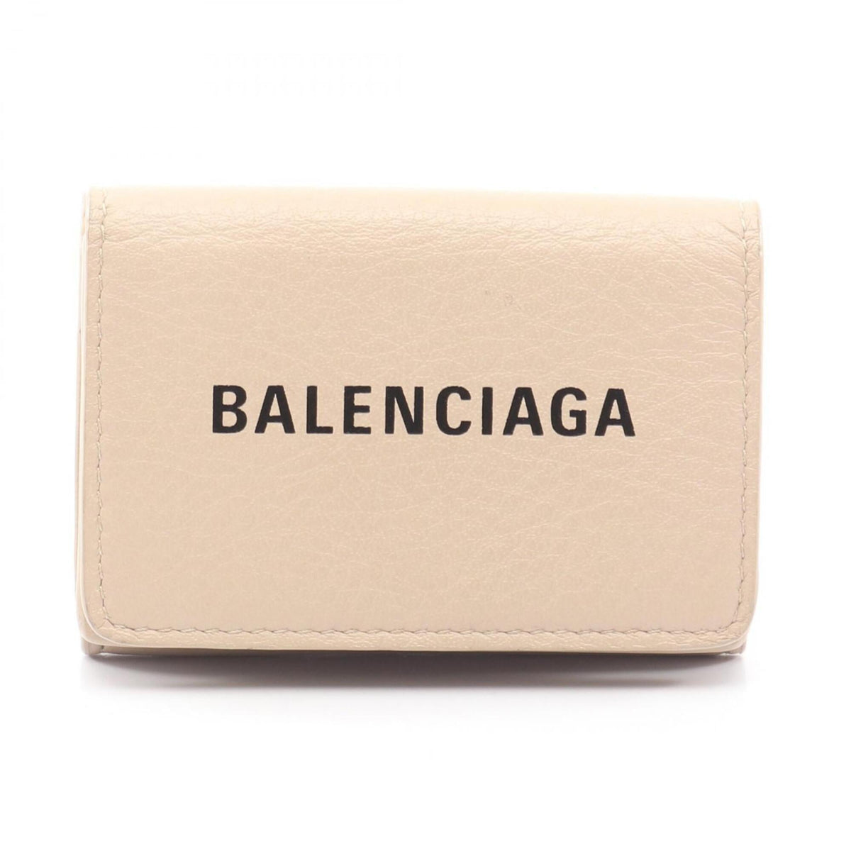 Balenciaga Beige Leather Wallet (Tri-Fold) (Pre-Owned)