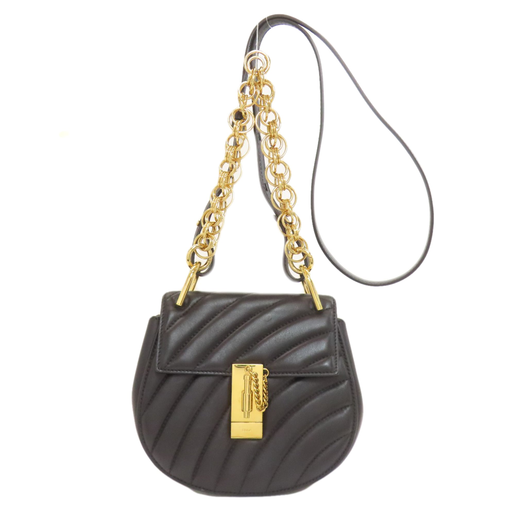 Chloé Black Leather Shoulder Bag (Pre-Owned)