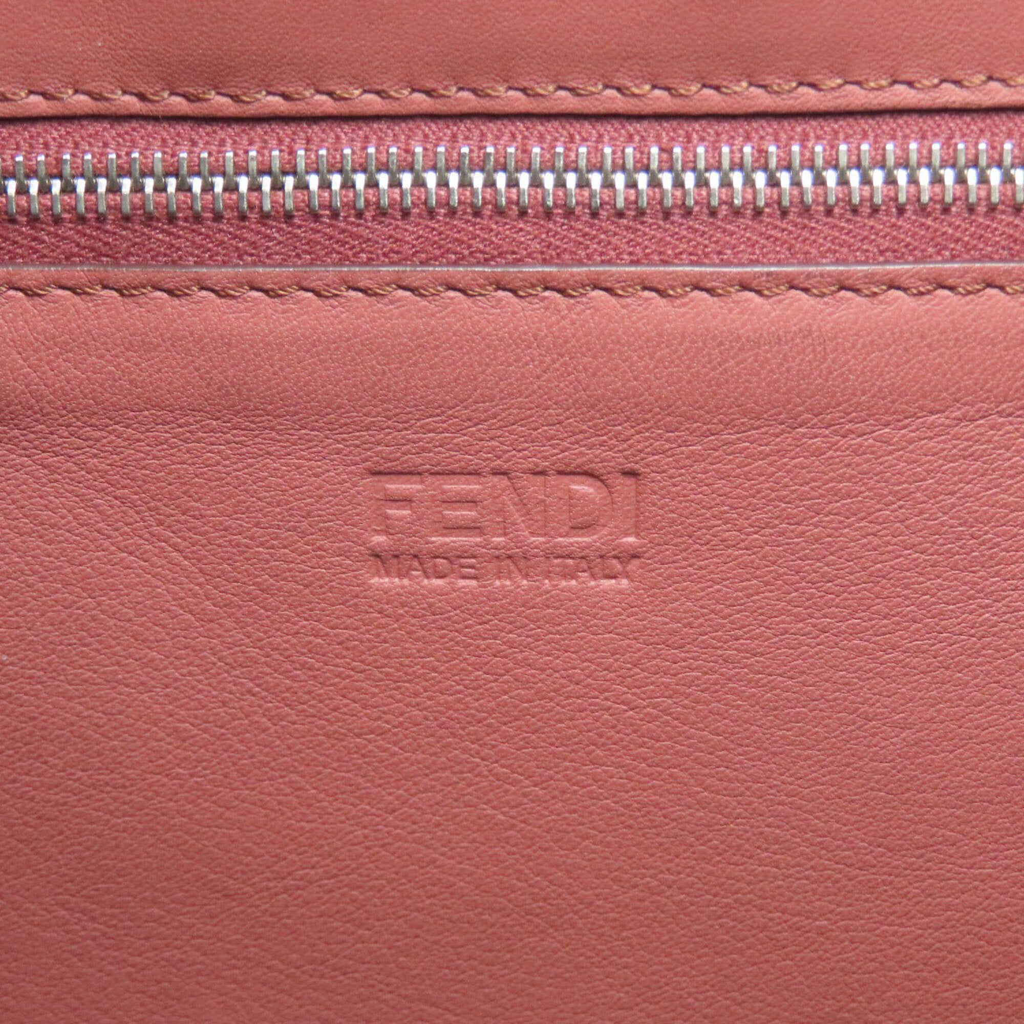 Fendi Pink Leather Tote Bag (Pre-Owned)