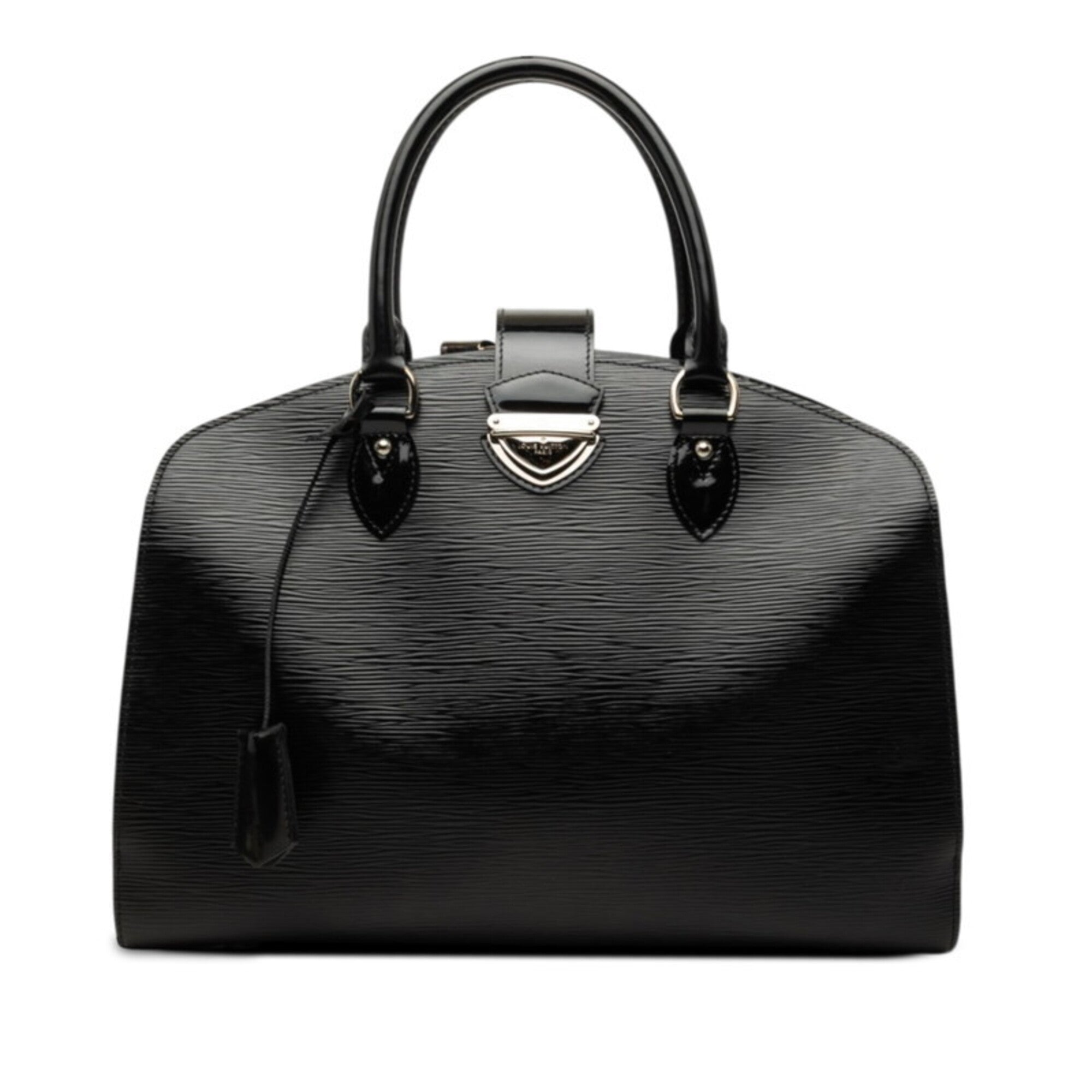 Louis Vuitton Black Noir Leather Handbag (Pre-Owned)