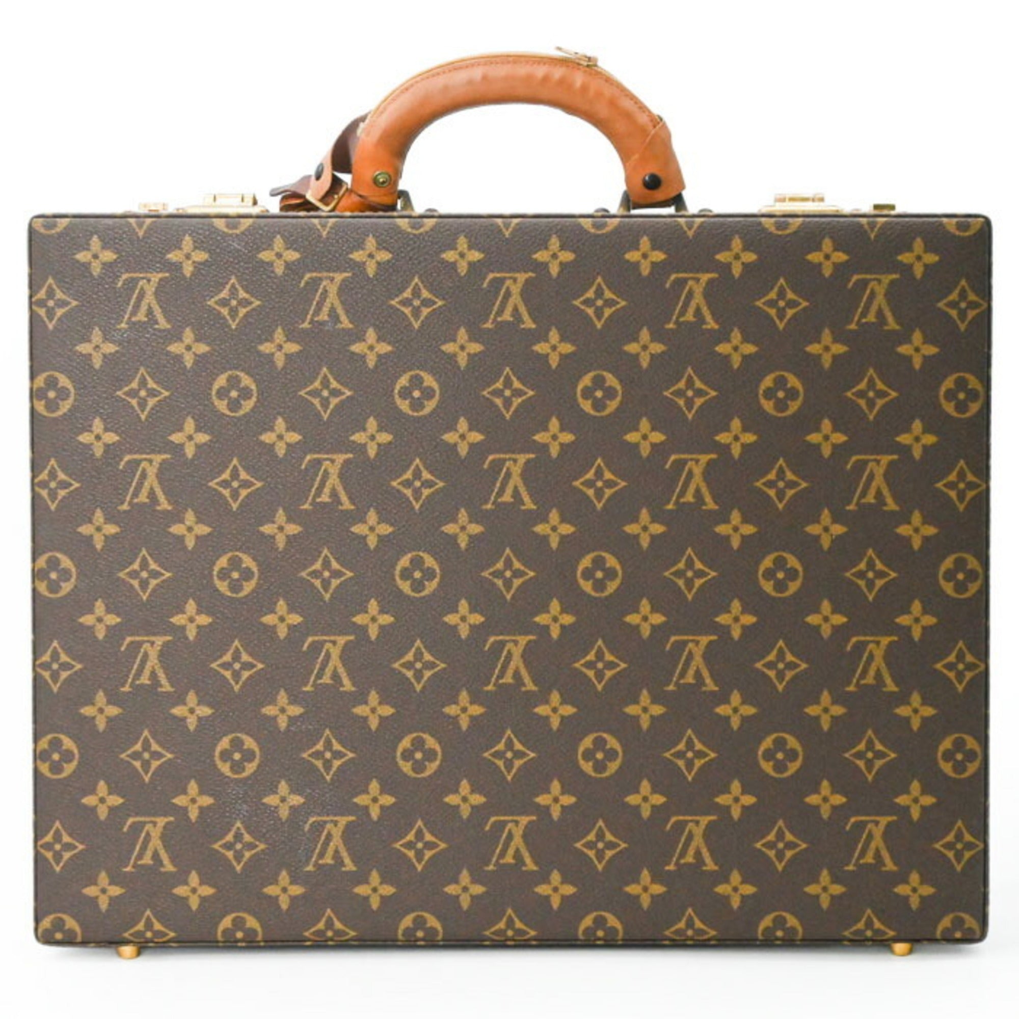 Louis Vuitton Brown Monogram Leather Attaché Case (Pre-Owned)