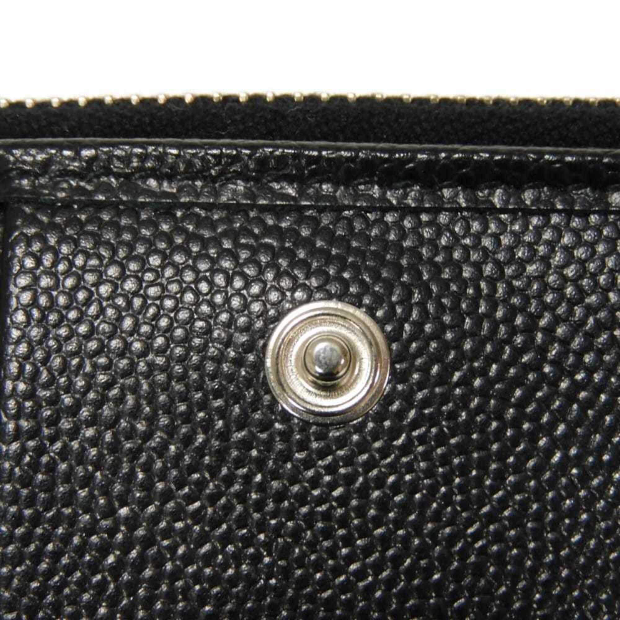Yves Saint Laurent Black Leather Wallet (Bi-Fold) (Pre-Owned)