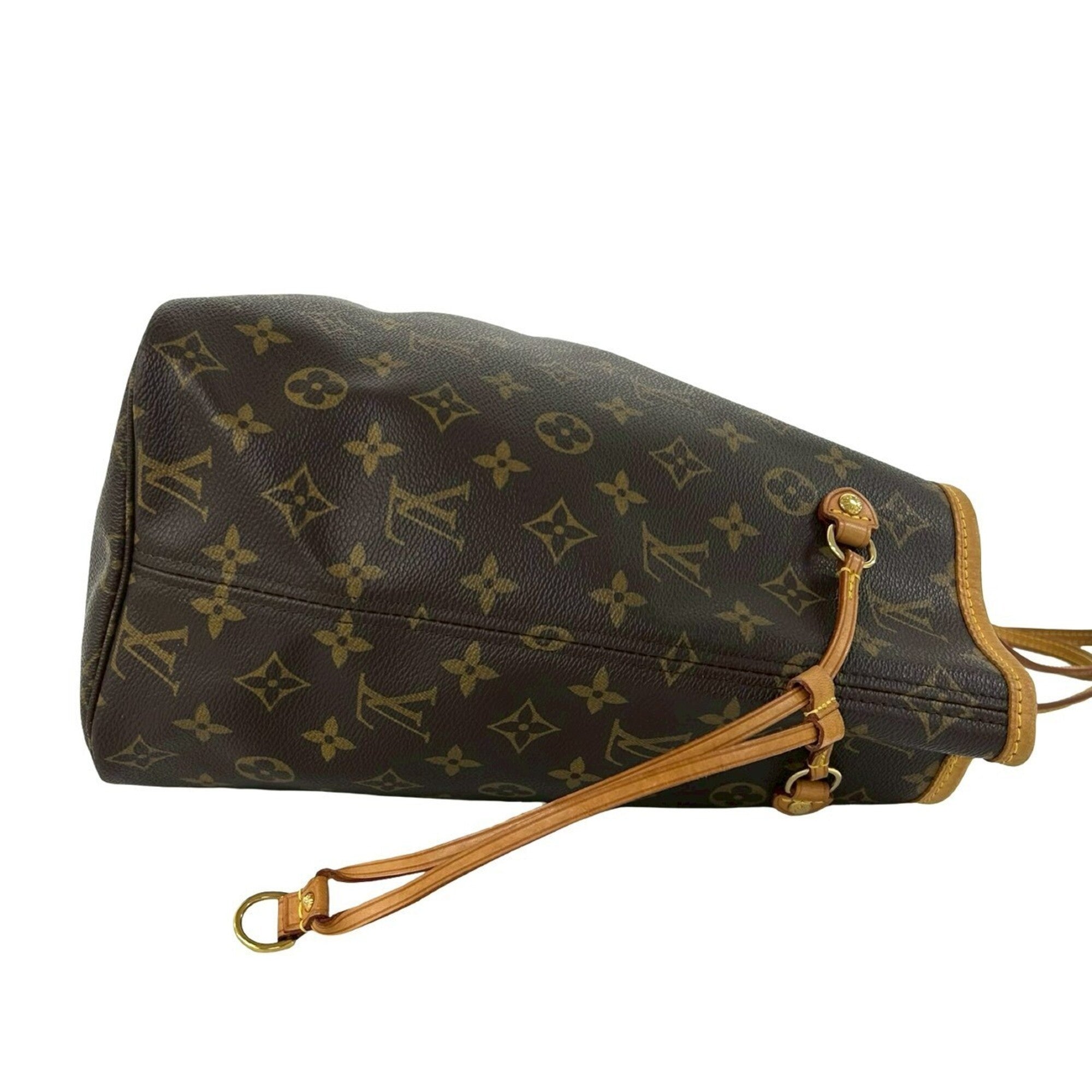 Louis Vuitton Brown Leather Pvc Handbag Tote Bag (Pre-Owned)