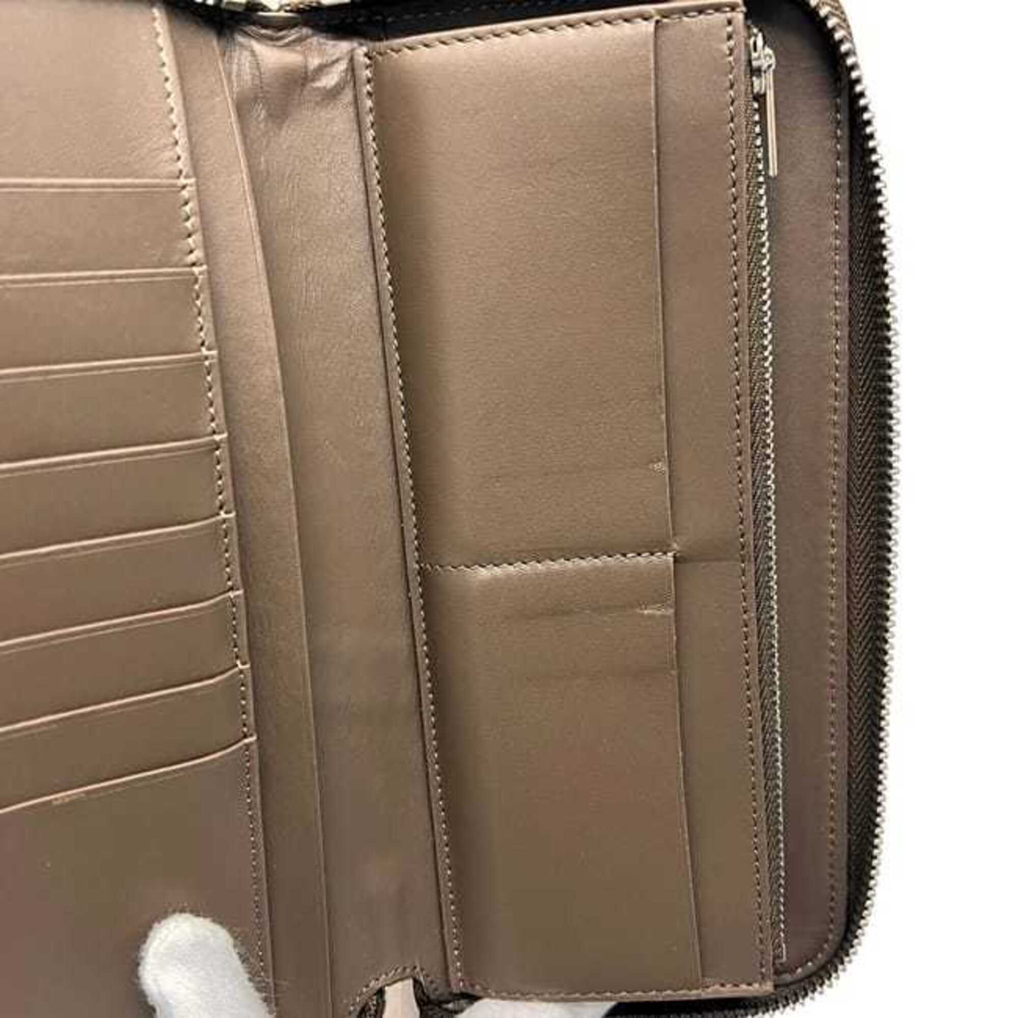 Loewe Beige Brown Leather Long Wallet (Bi-Fold) (Pre-Owned)