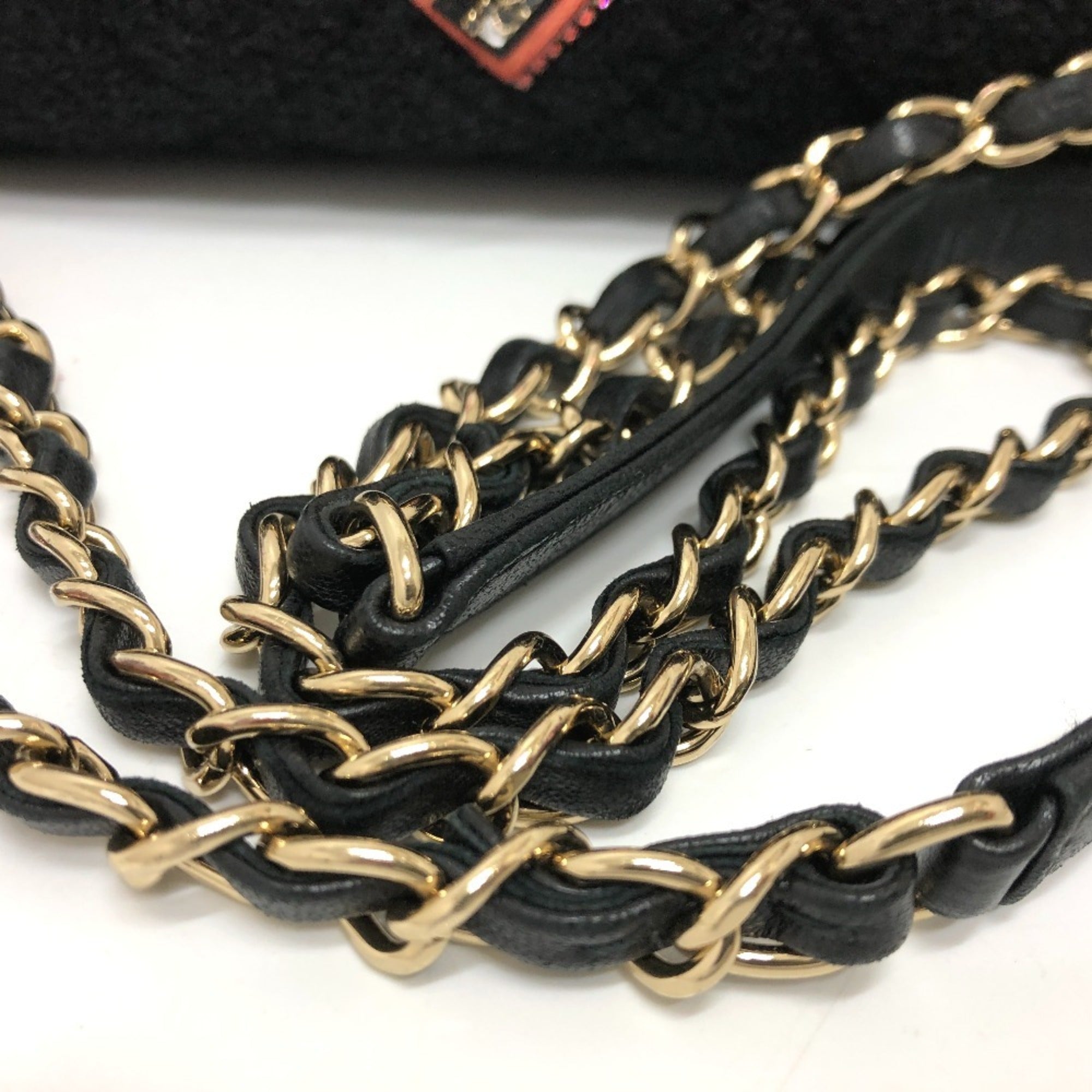 Chanel Black Canvas Shoulder Bag (Pre-Owned)