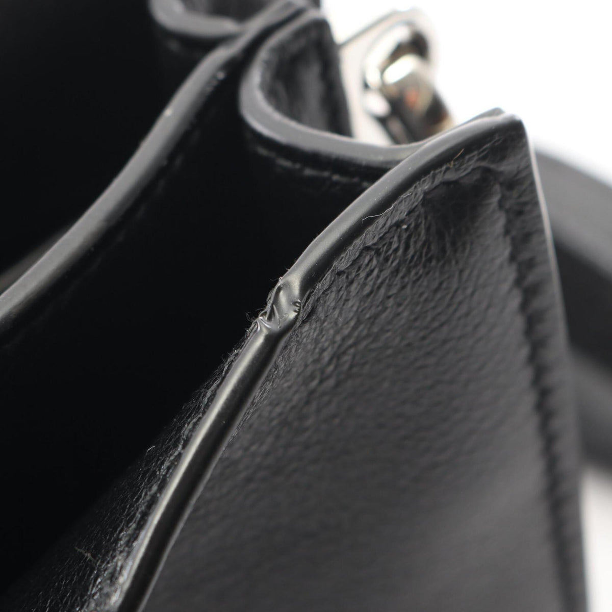 Prada Black Leather Handbag Shoulder Bag (Pre-Owned)